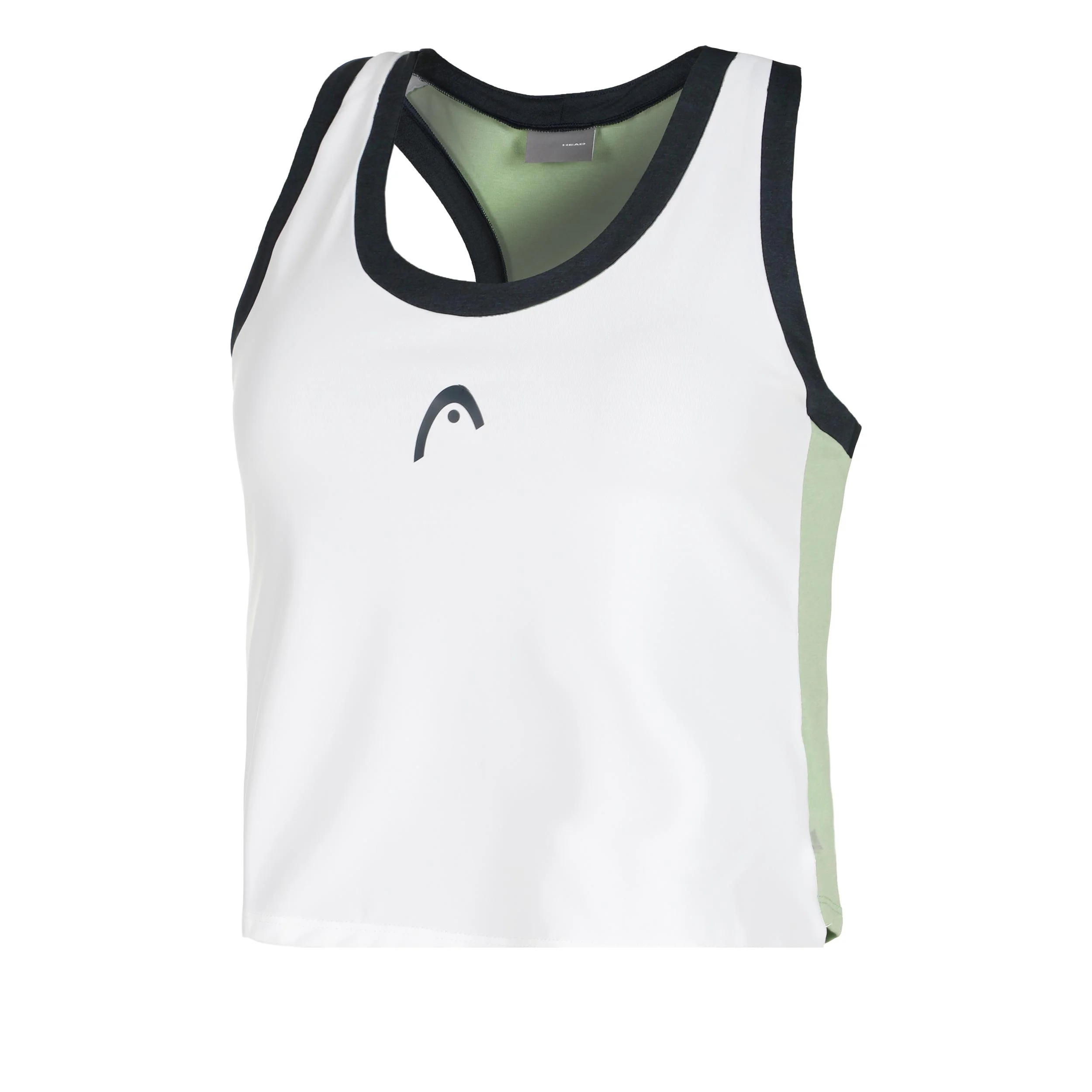Play Crop Camiseta De Tirantes Mujeres-Blanco,Azul Oscuro