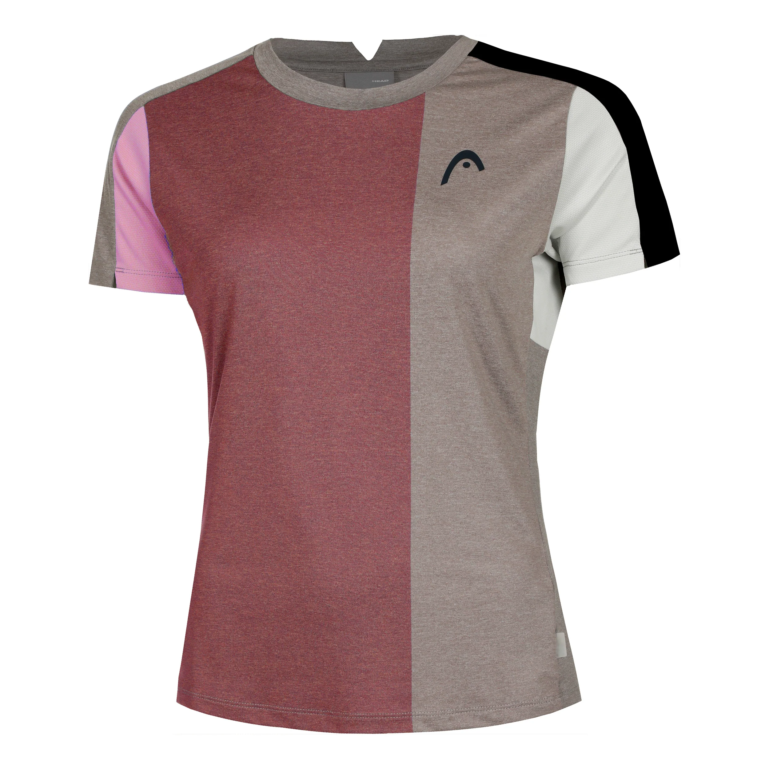Play Tech T-Shirt Camiseta De Manga Corta Mujeres-Rosa,Gris