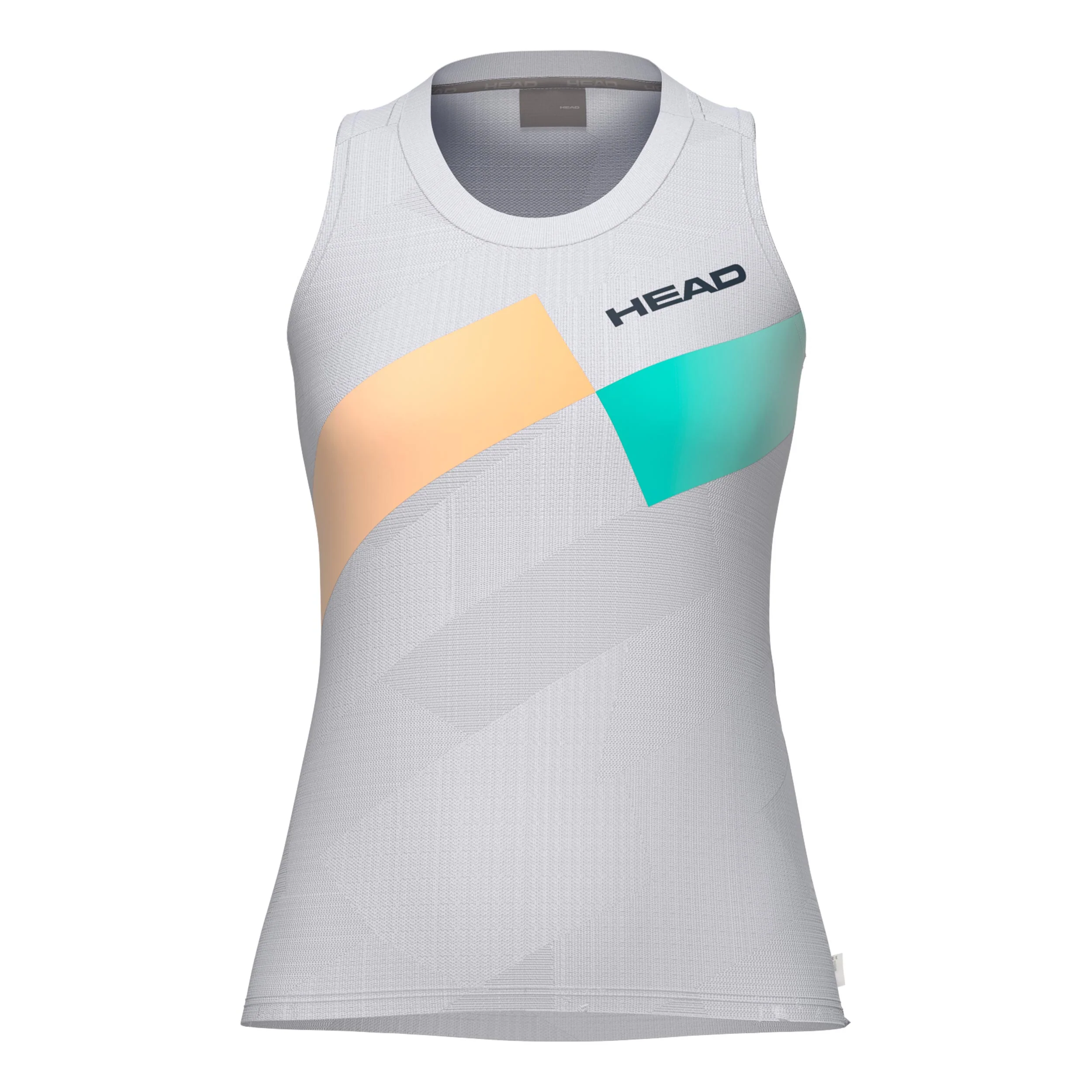 Pro Camiseta de tirantes Mujeres - albaricoque, blanco