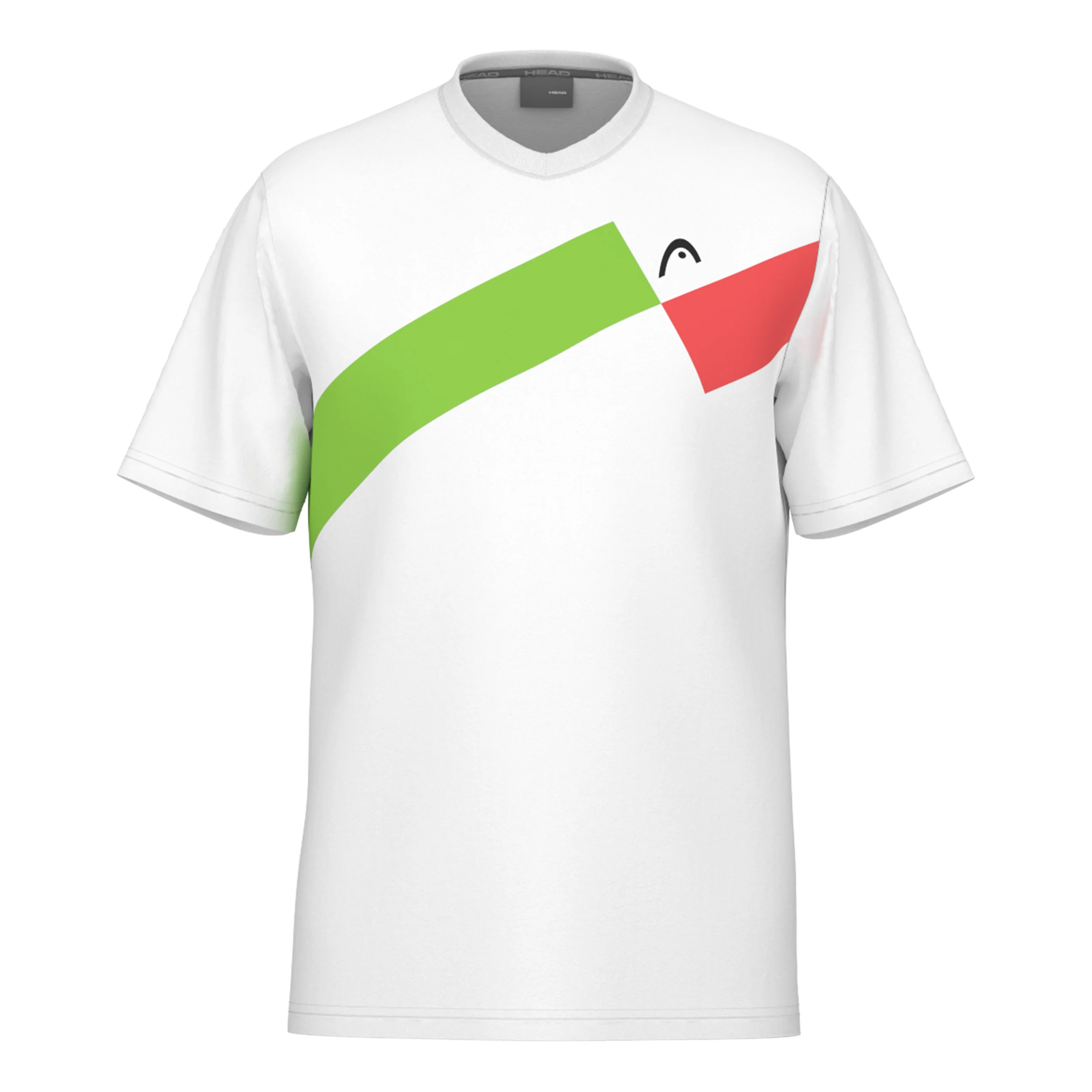 Topspin Camiseta De Manga Corta Hombres-Blanco,Rojo