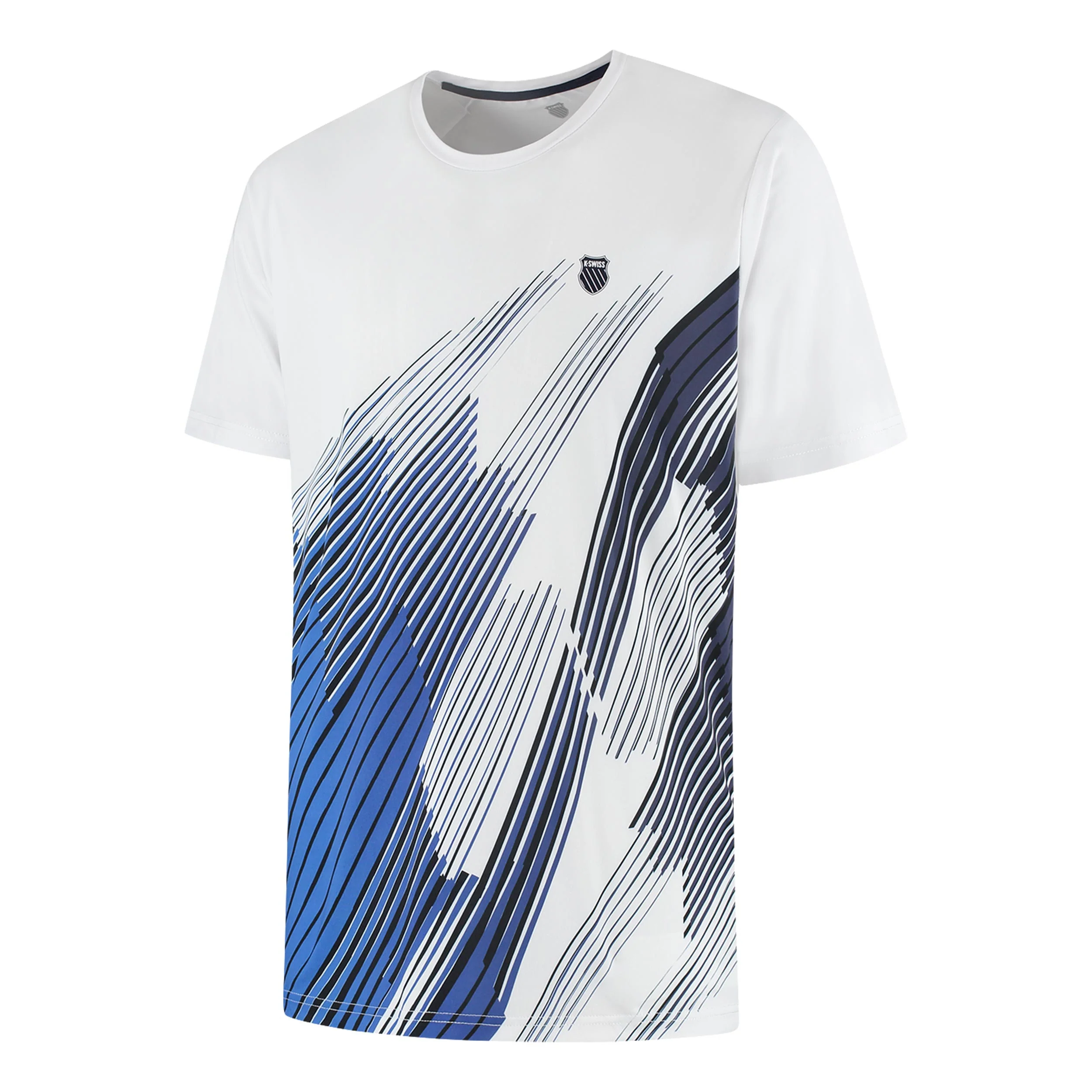 Hypercourt Print Camiseta de manga corta Hombres - blanco