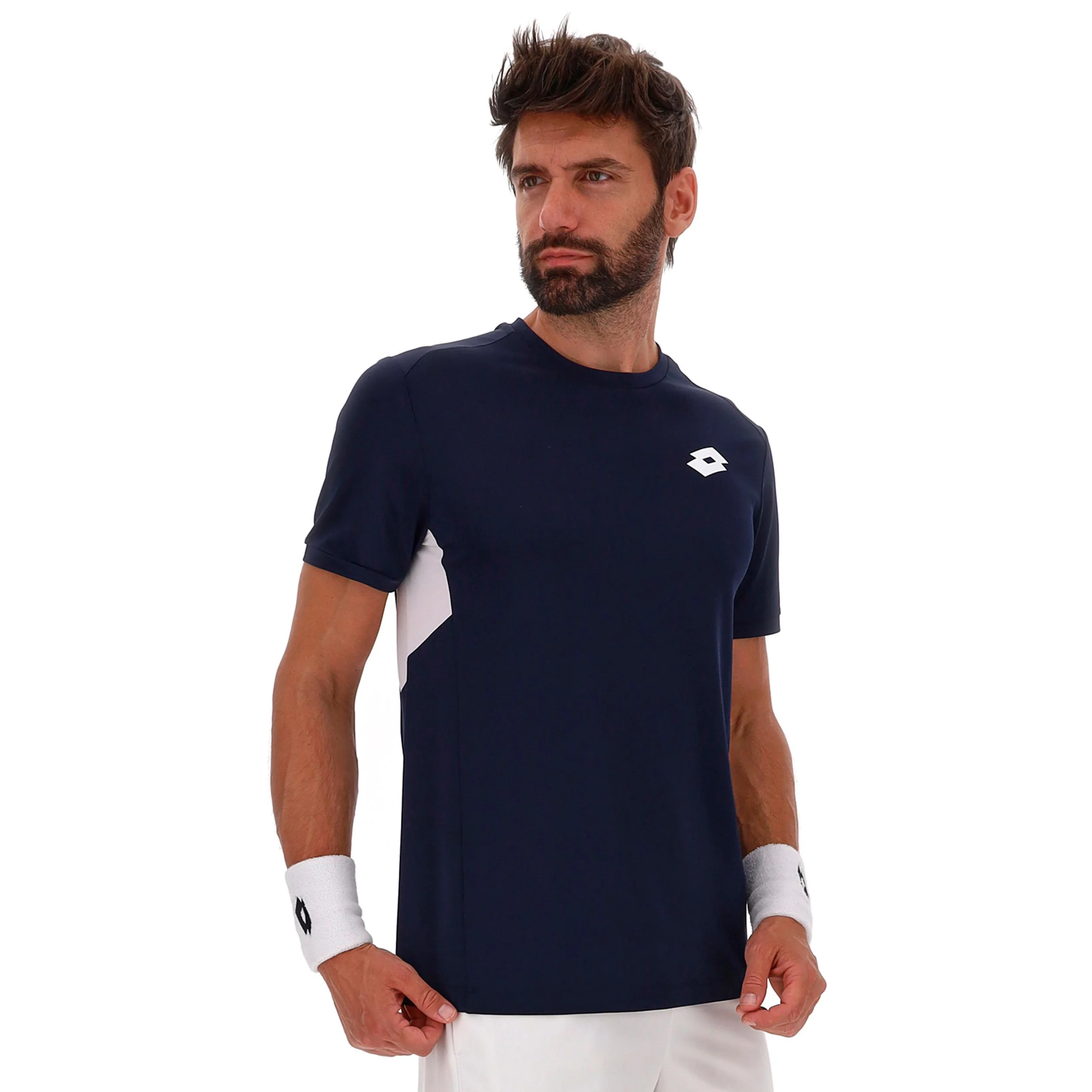 Squadra IV Camiseta de manga corta Hombres - azul oscuro, blanco