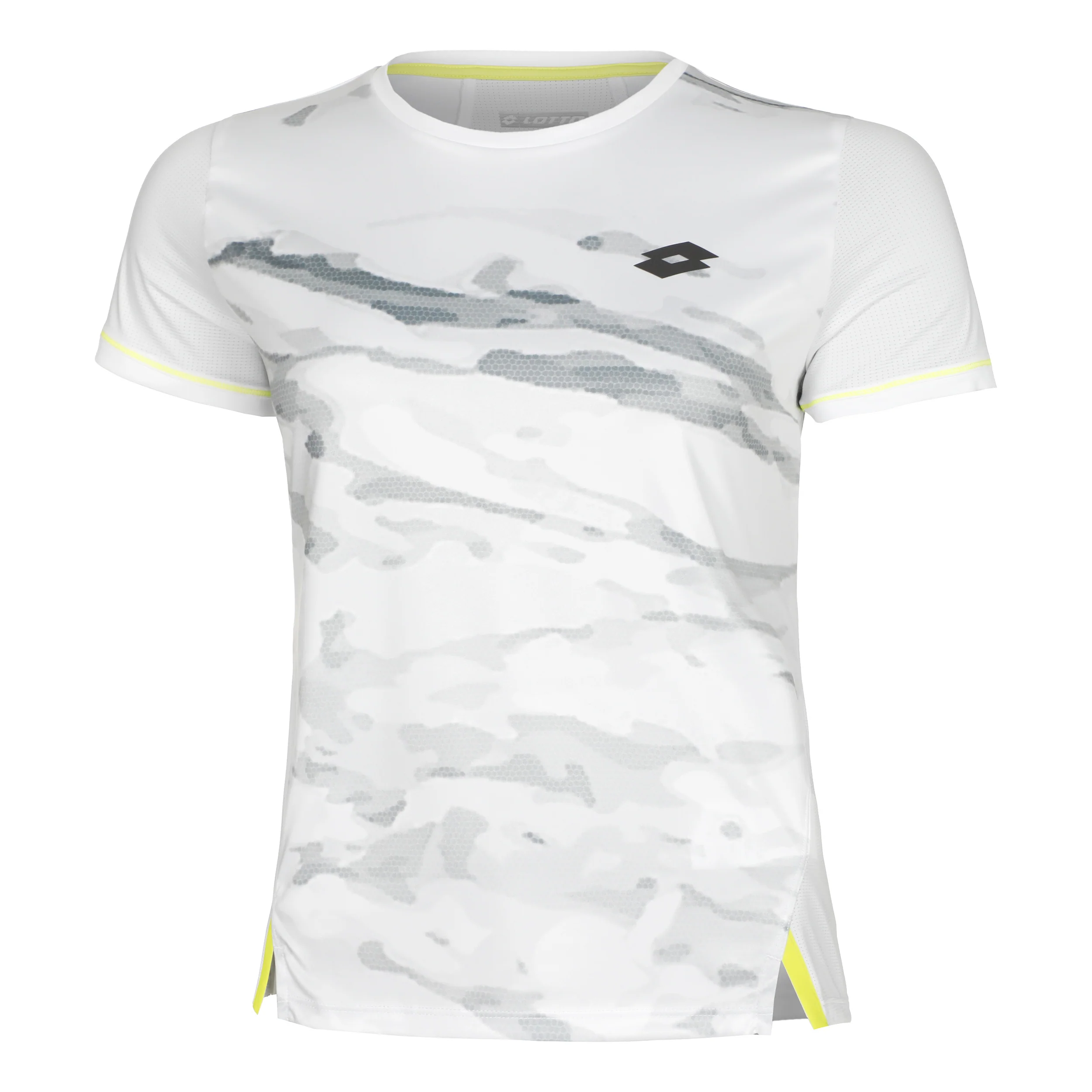 Tech Camiseta De Manga Corta Mujeres-Blanco,Gris