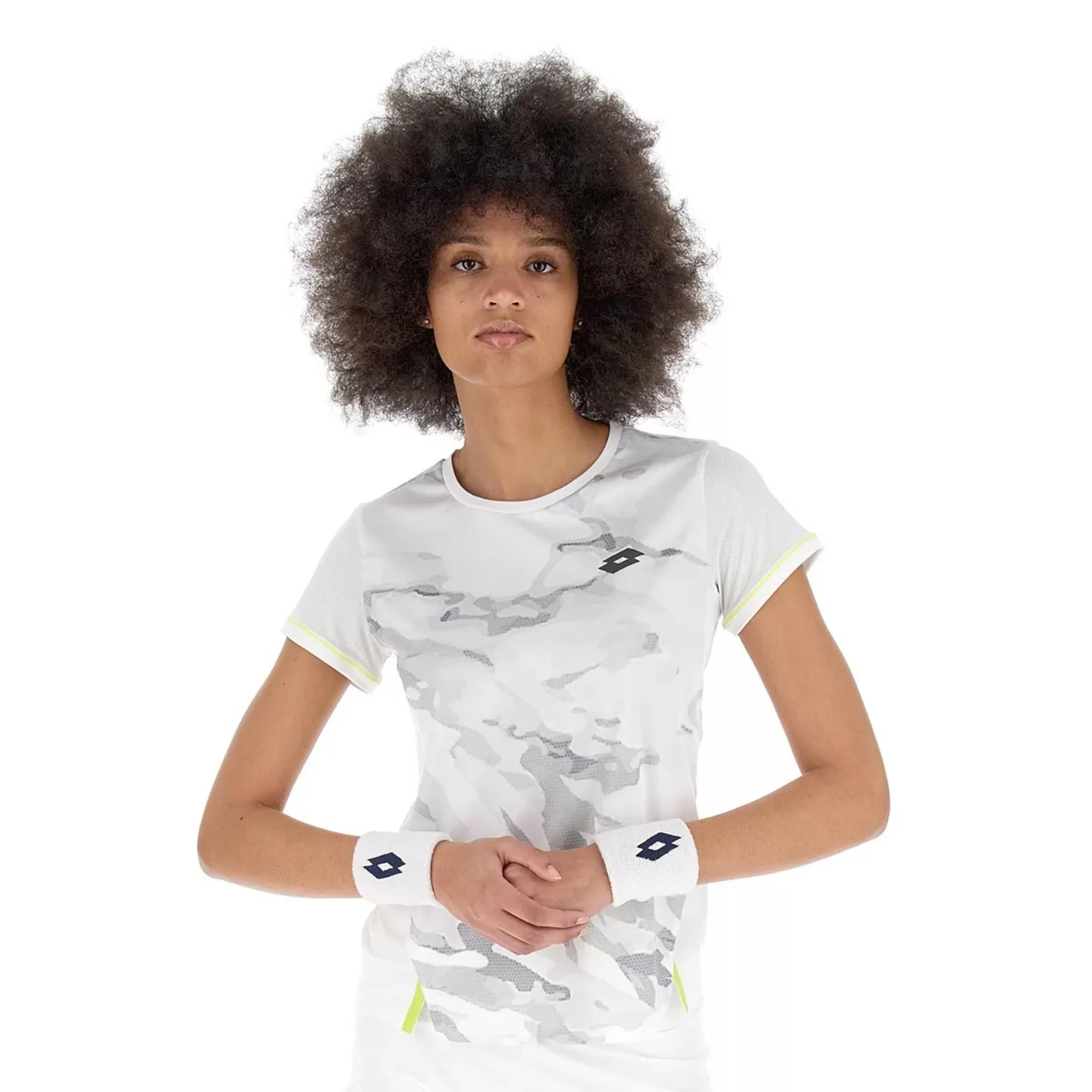 Tech Camiseta De Manga Corta Mujeres-Blanco,Gris - Image 6