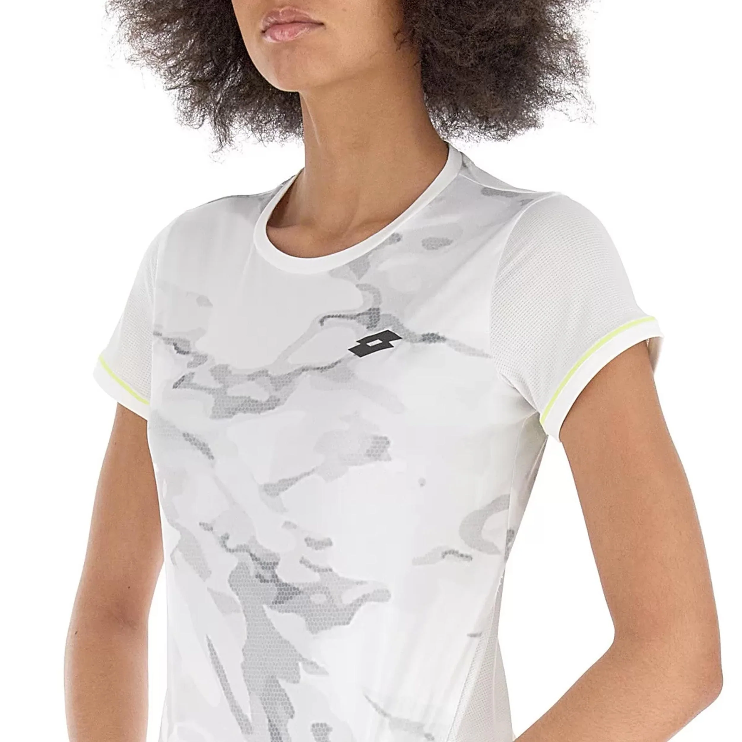 Tech Camiseta De Manga Corta Mujeres-Blanco,Gris - Image 8