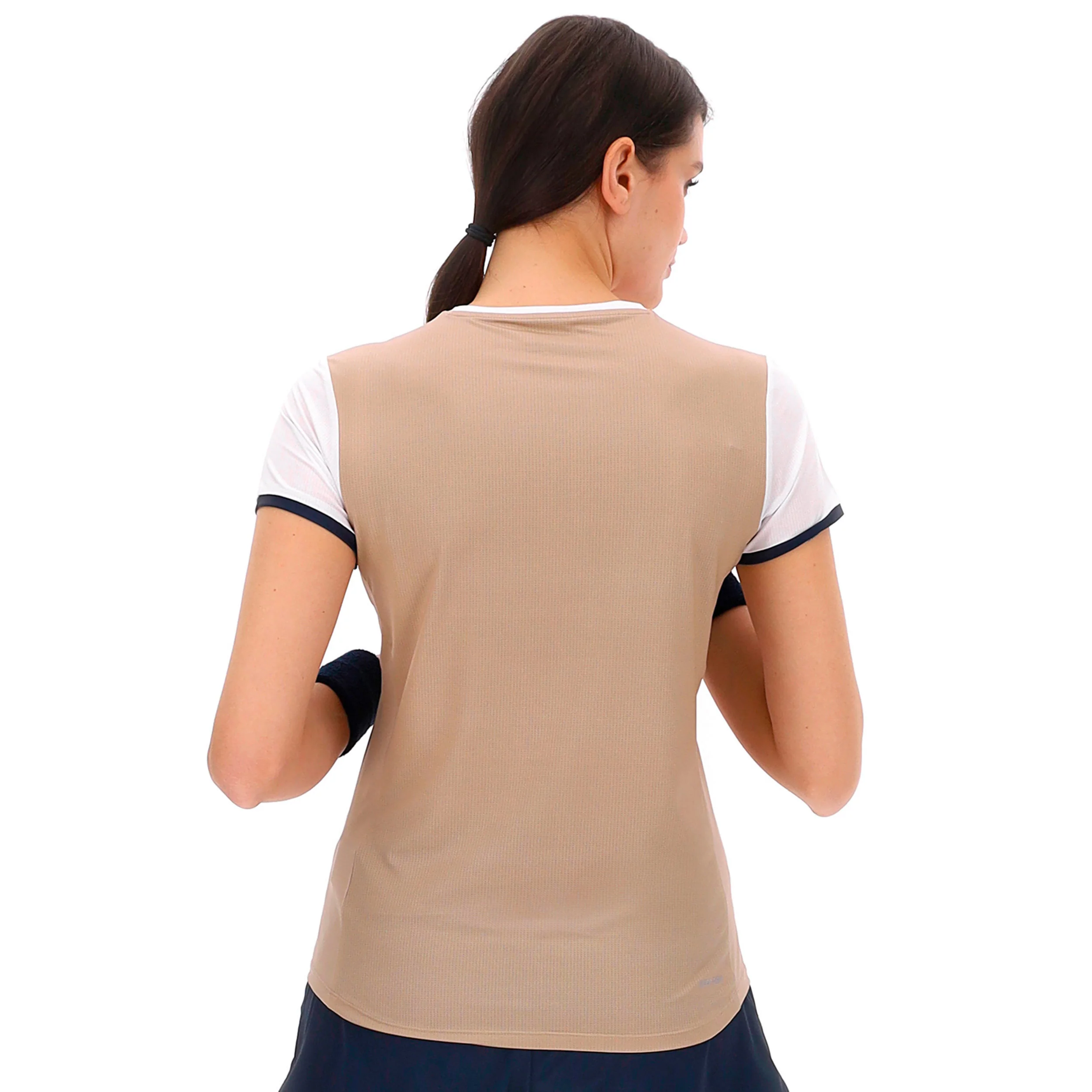 Tech V Camiseta De Manga Corta Mujeres-Beige - Image 2