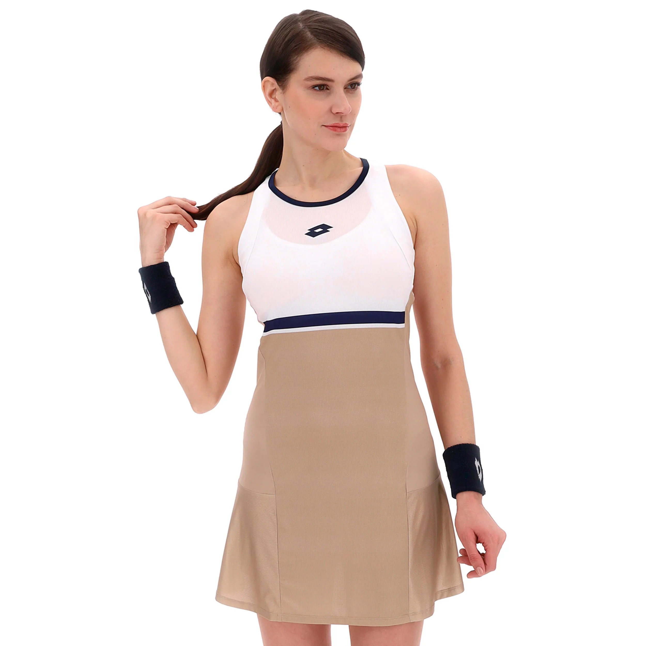 Tech Vestido Mujeres-Beige