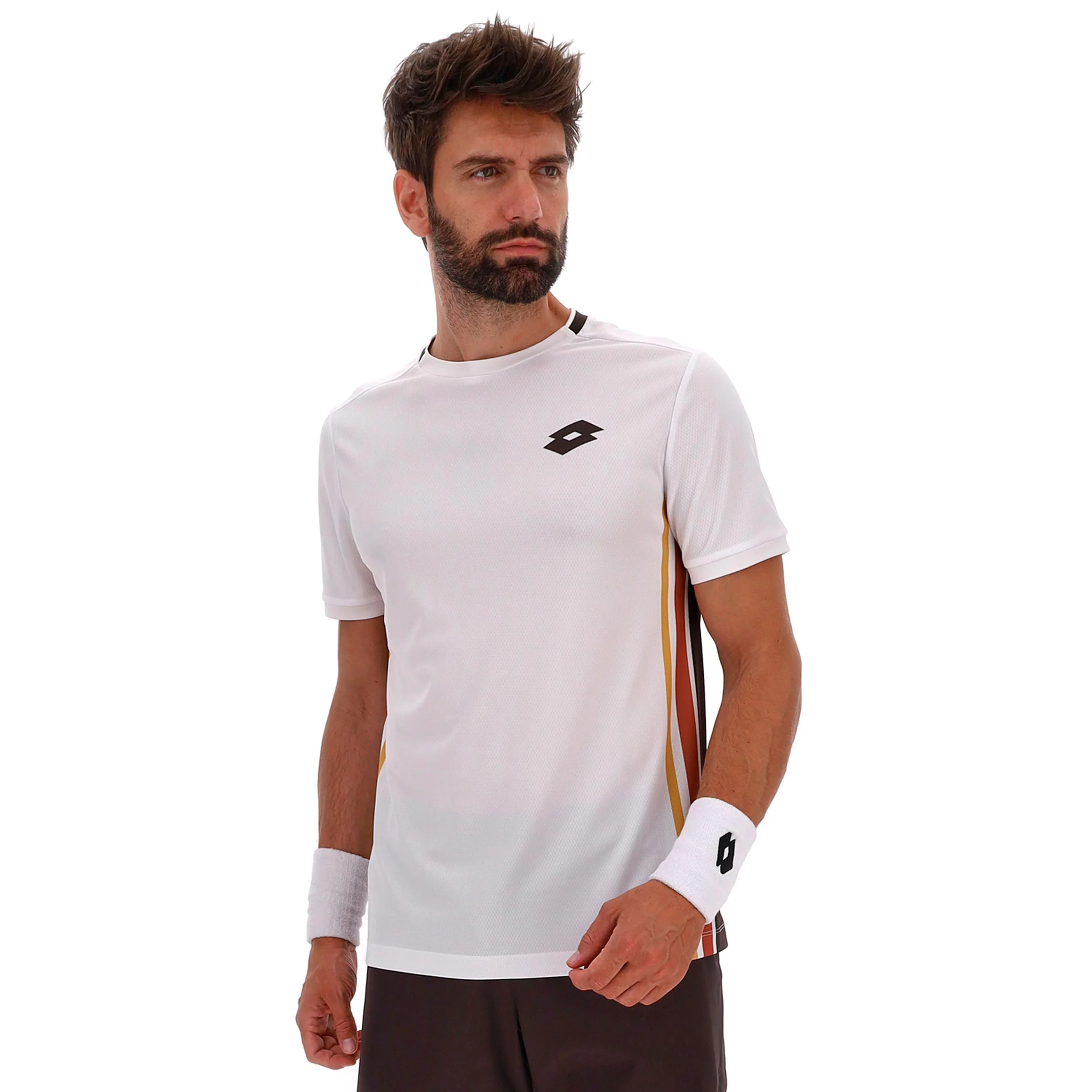 Tech VI Camiseta de manga corta Hombres - blanco, marrón