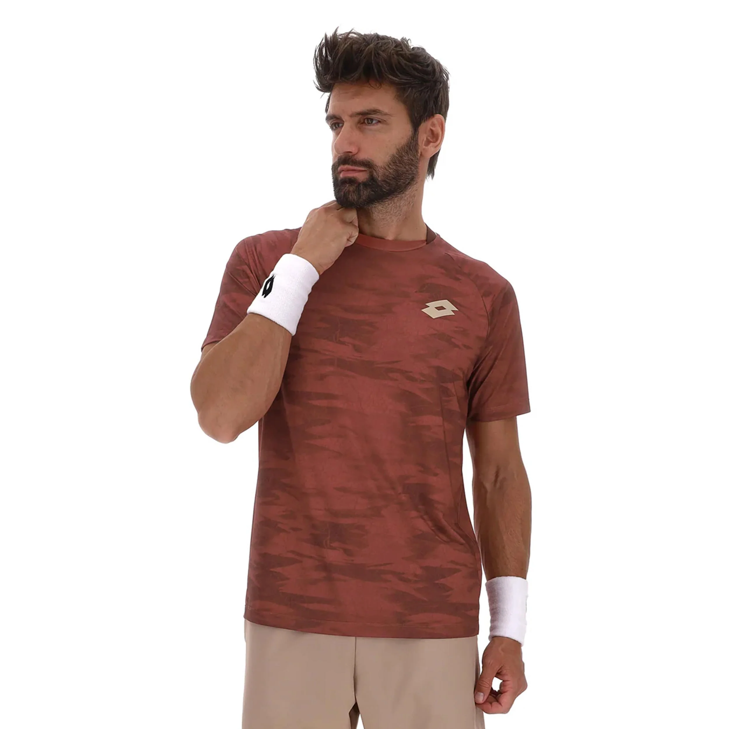 Tech VI Camiseta de manga corta Hombres - rojo oscuro
