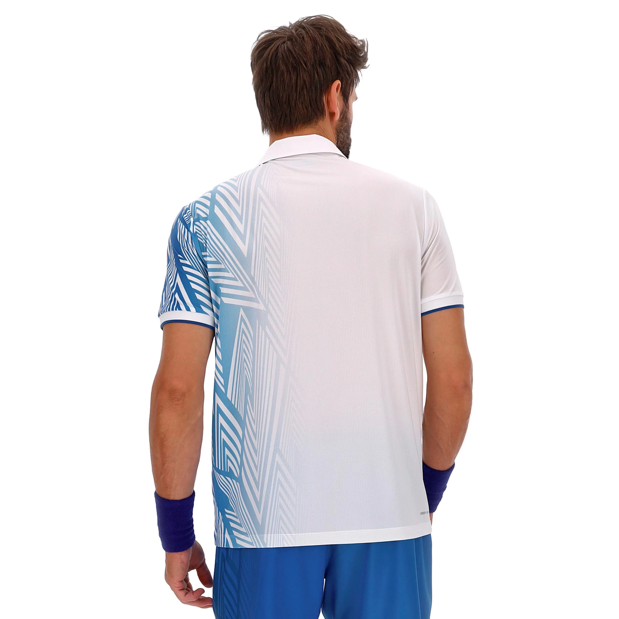 Tech VI Polo Hombres - blanco, azul claro - Image 2