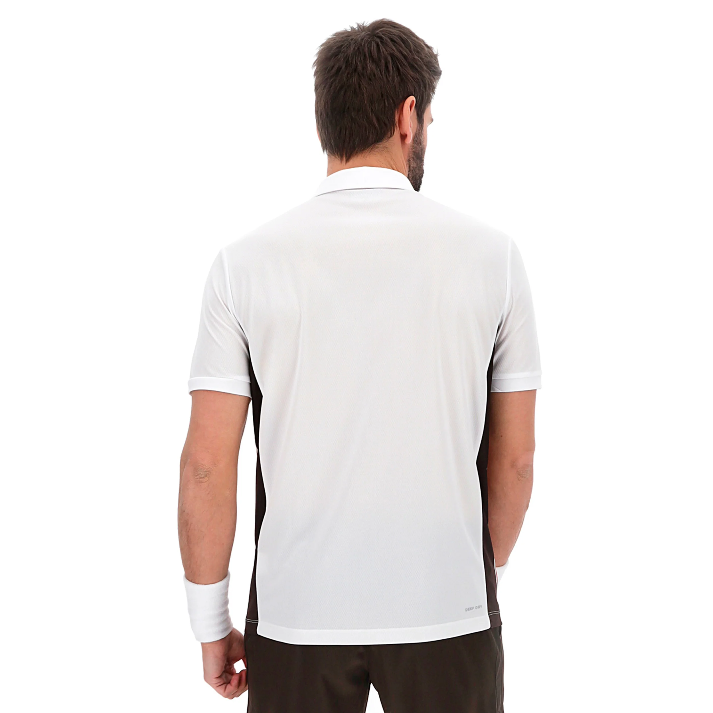 Tech VI Polo Hombres - blanco, marrón - Image 7