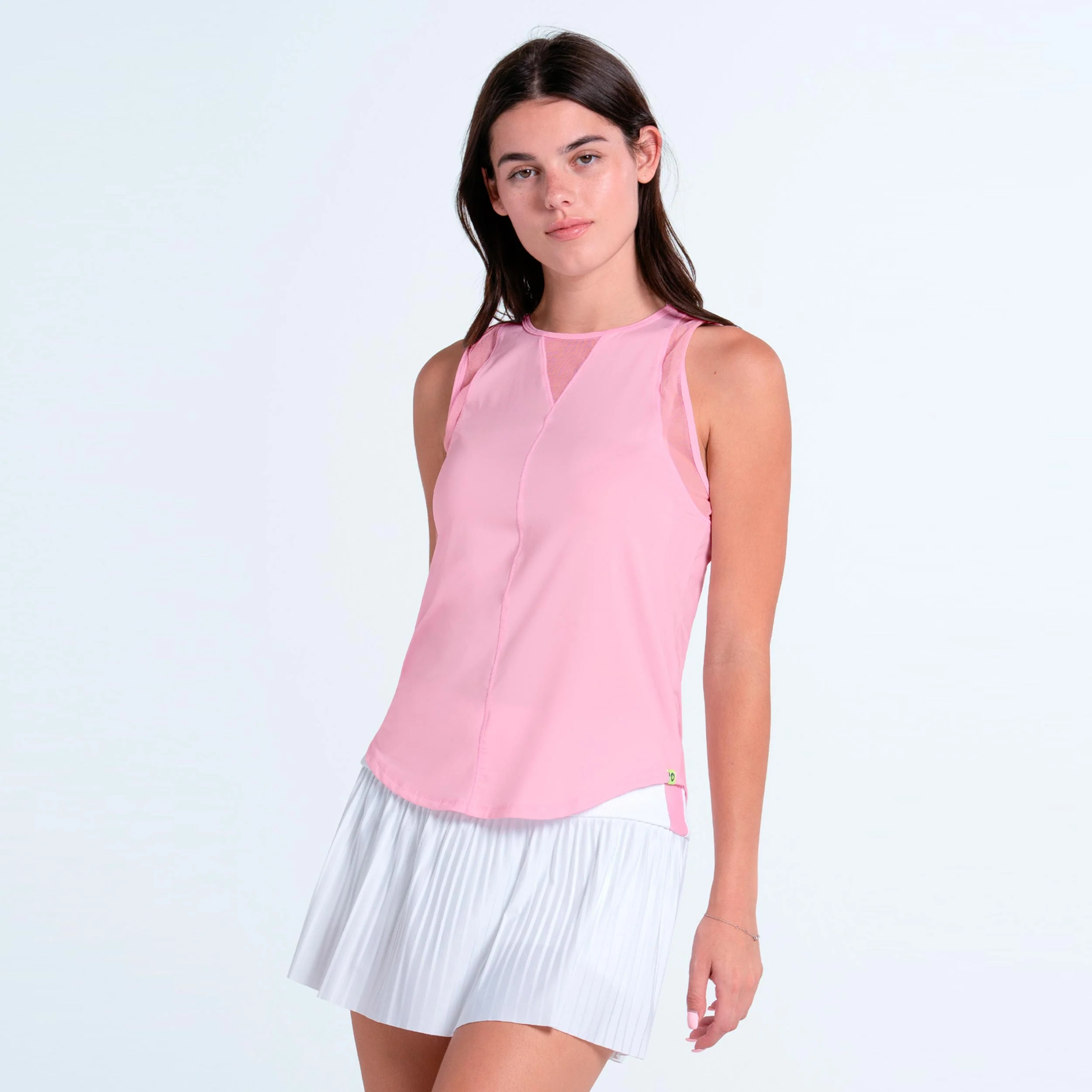 Chill Out Camiseta de tirantes Mujeres - rosa, blanco
