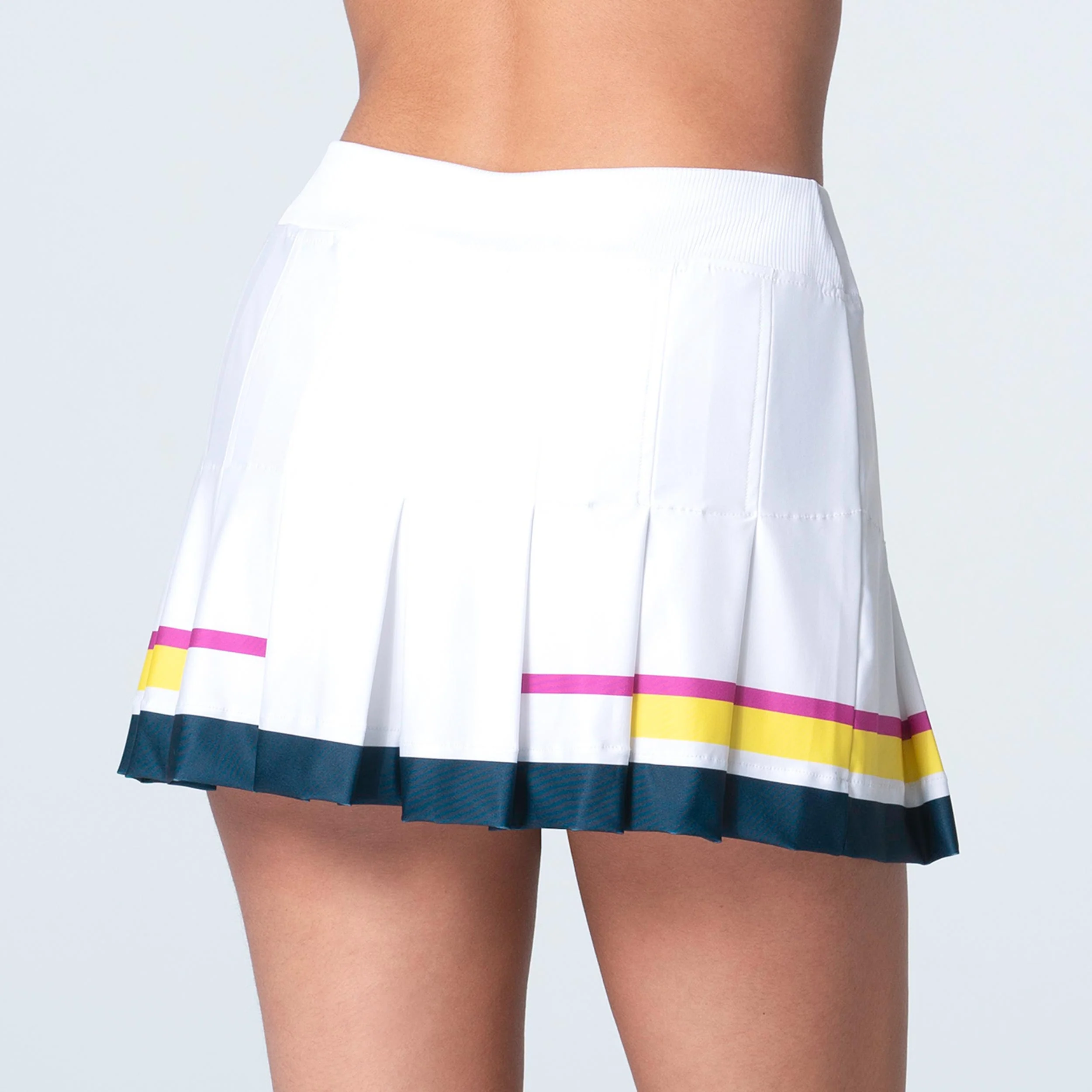 Glow Set Pleat Falda Mujeres - blanco, multicolor - Image 2