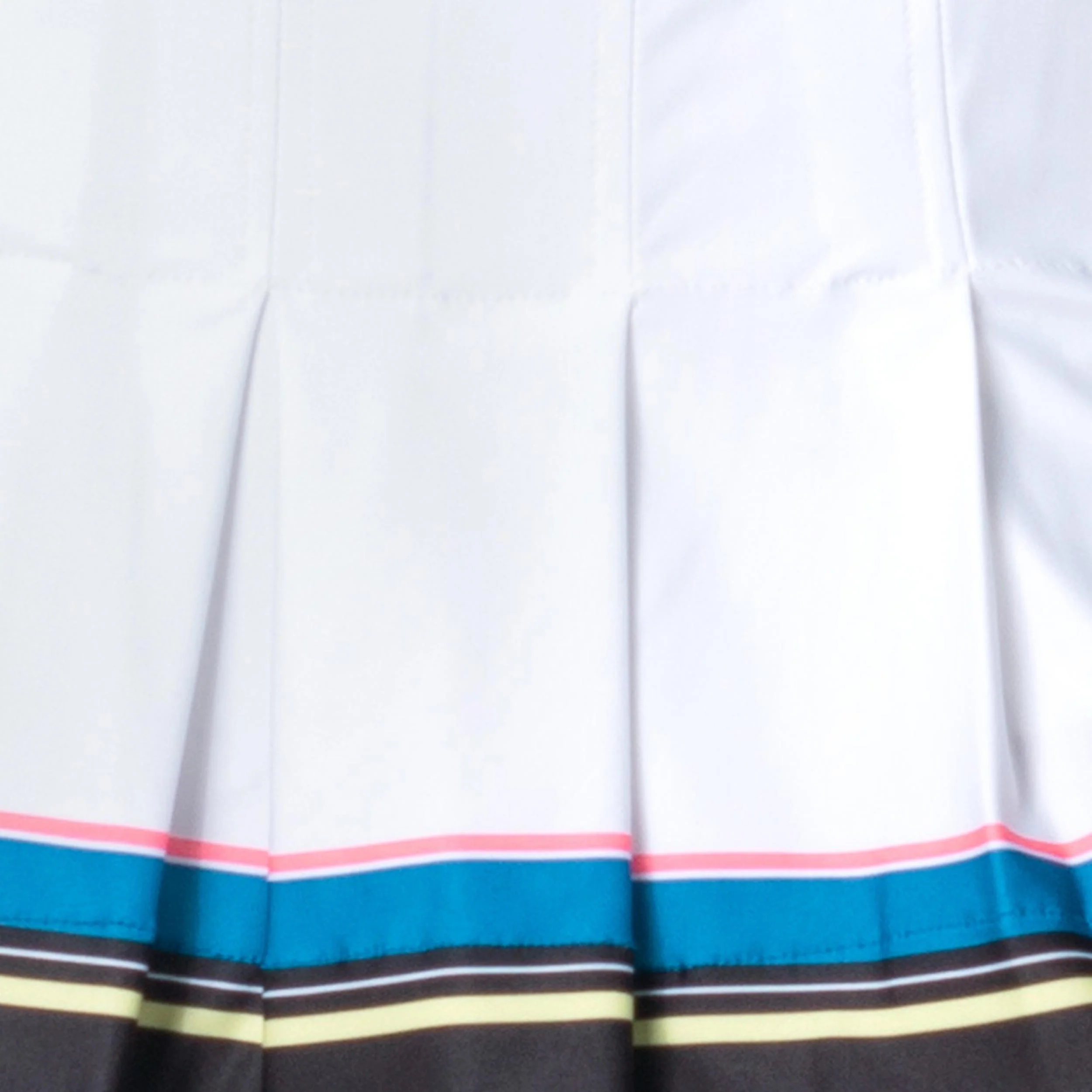 Glow Set Pleat Falda Mujeres - blanco, negro - Image 4