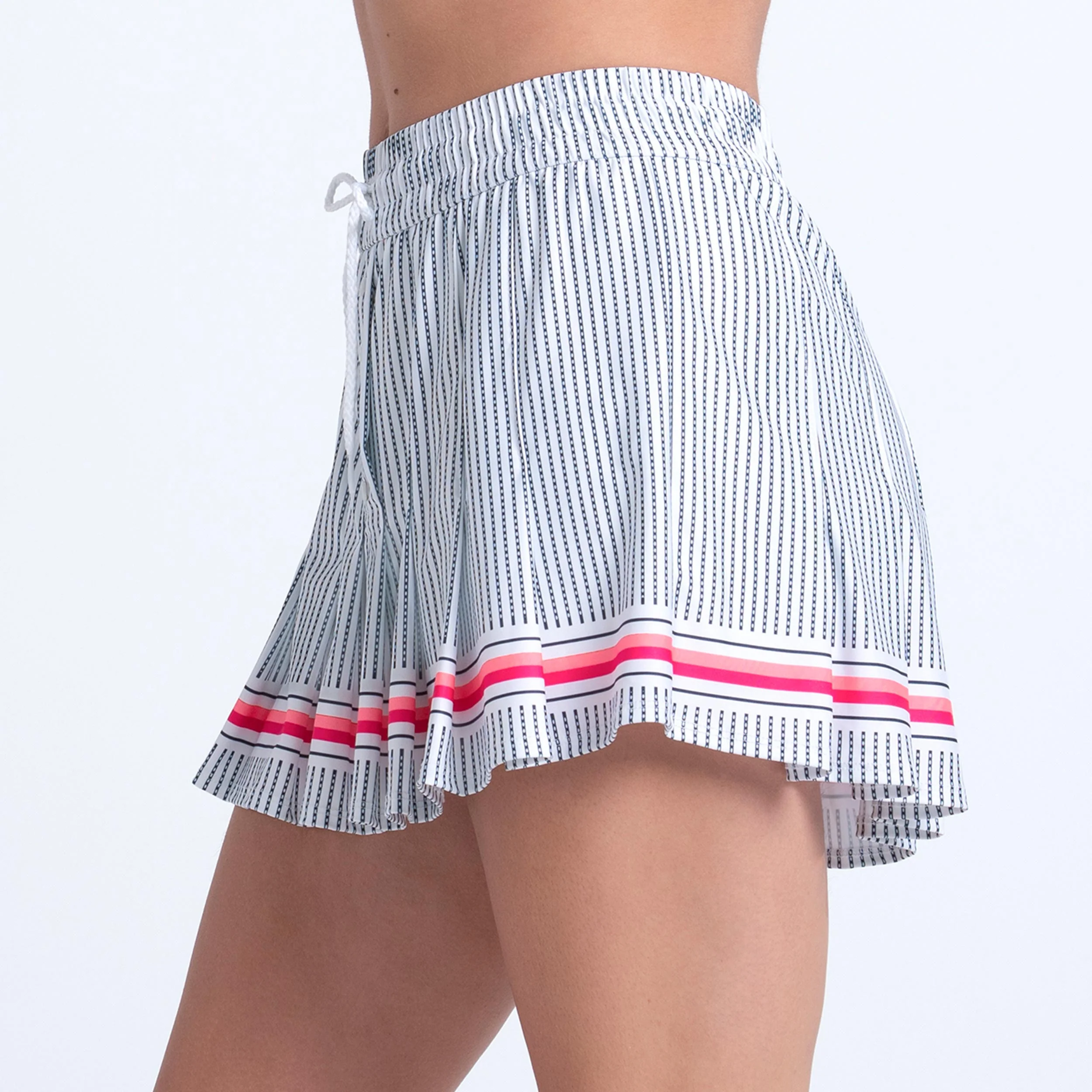 High Waist Lavish Lane Falda Mujeres - blanco, negro - Image 4