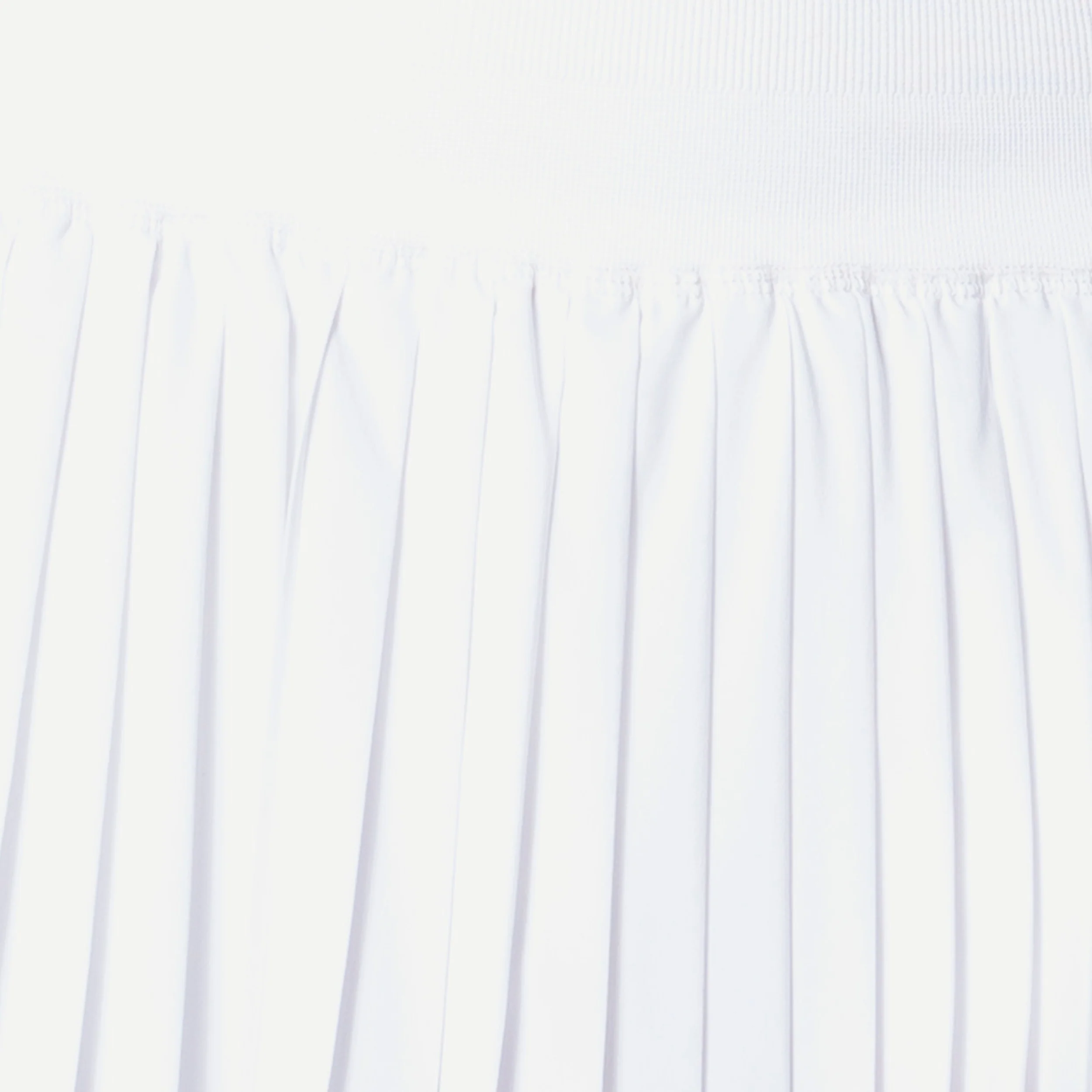 Linen Streak Pleated Falda Mujeres - blanco, turquesa - Image 4