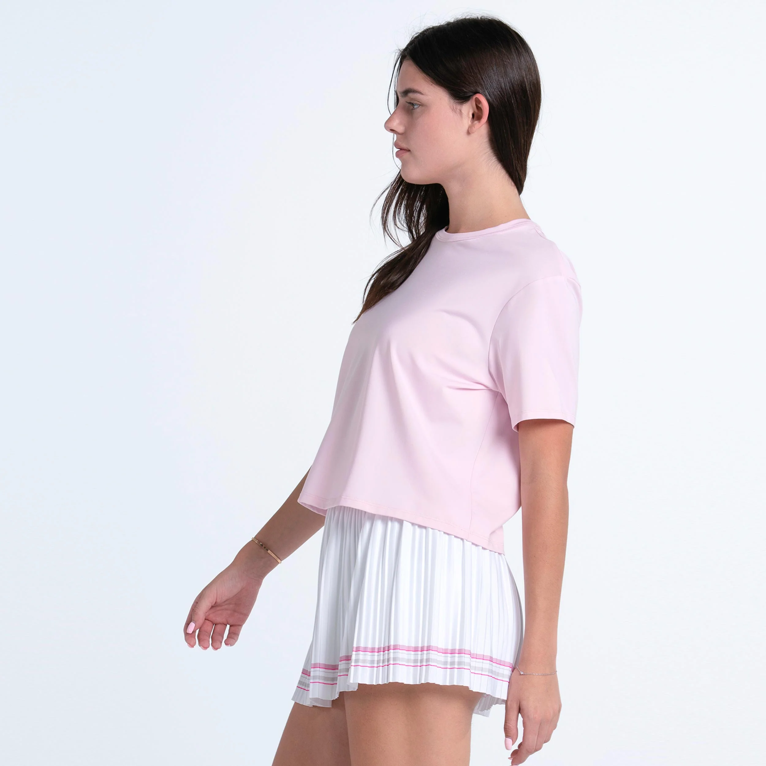 Power Box Camiseta de manga corta Mujeres - rosa, blanco - Image 3