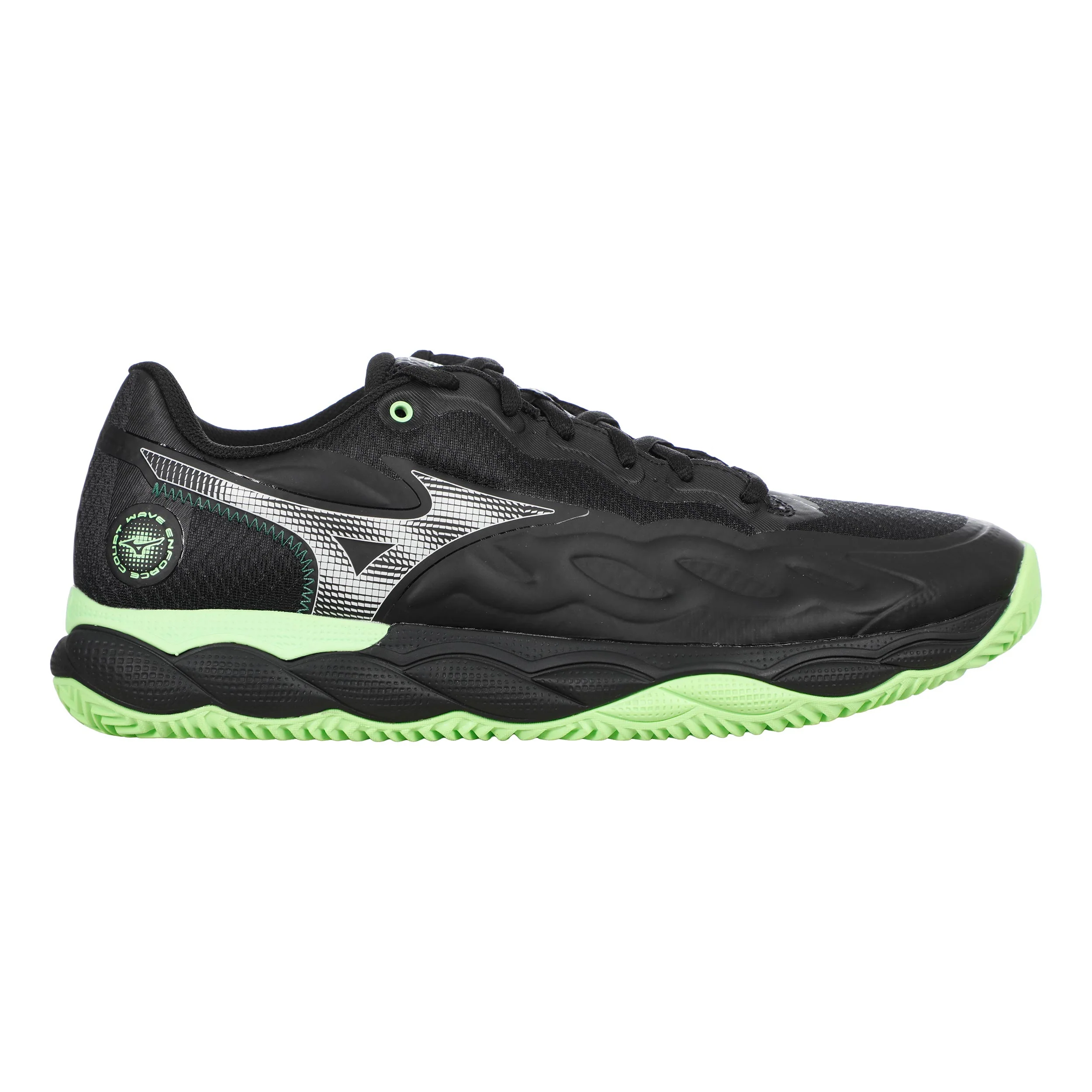WAVE ENFORCE COURT PADEL Zapatilla de pádel Hombres-negro, verde neón