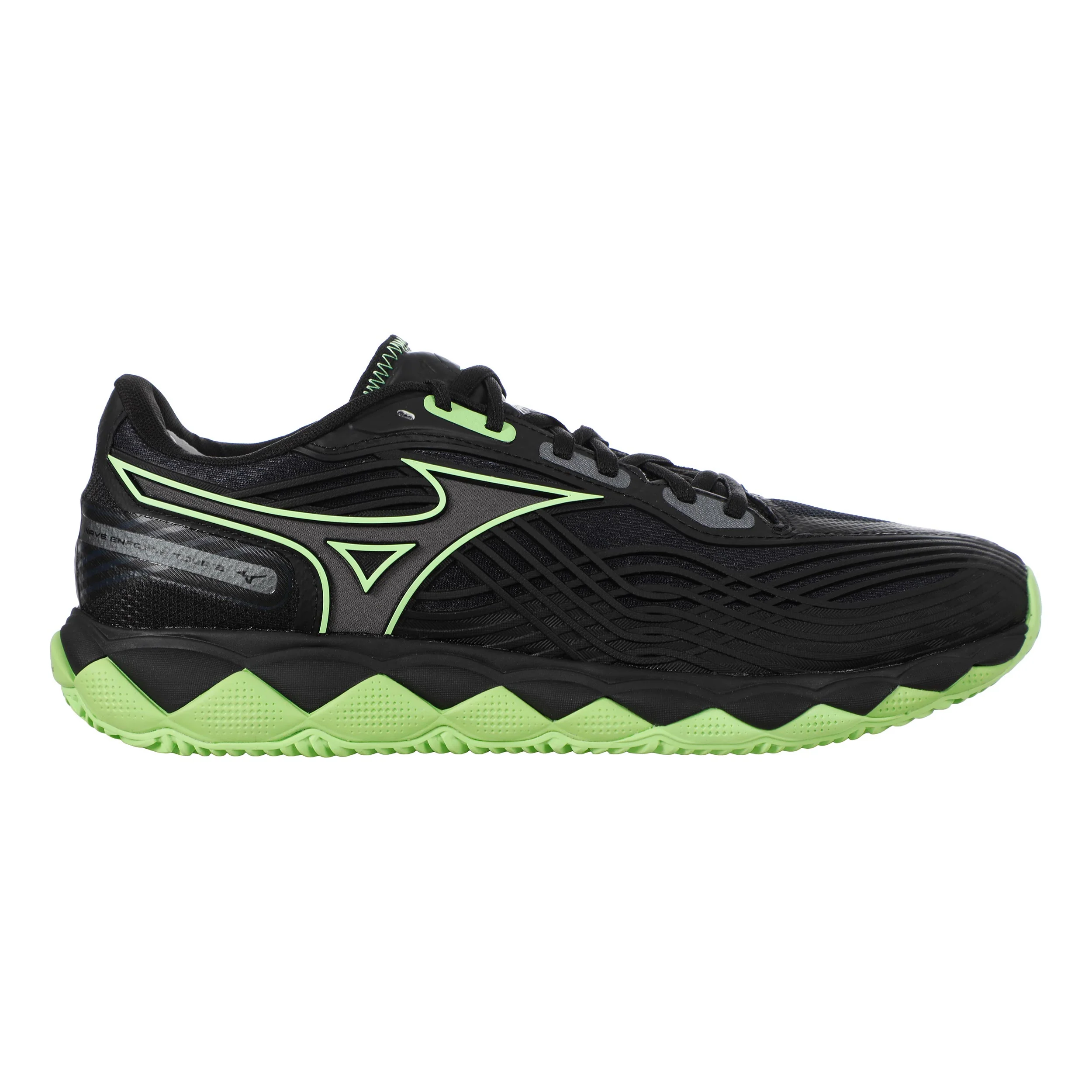 Wave Enforce Tour 2 Zapatilla de pádel Hombres - negro, verde neón