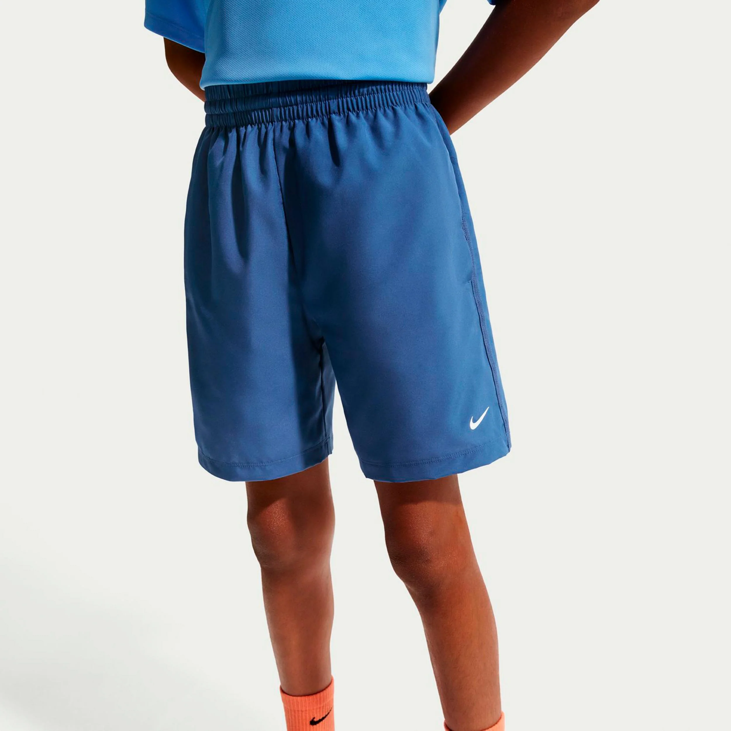Big Shorts Chicos-color petróleo, blanco