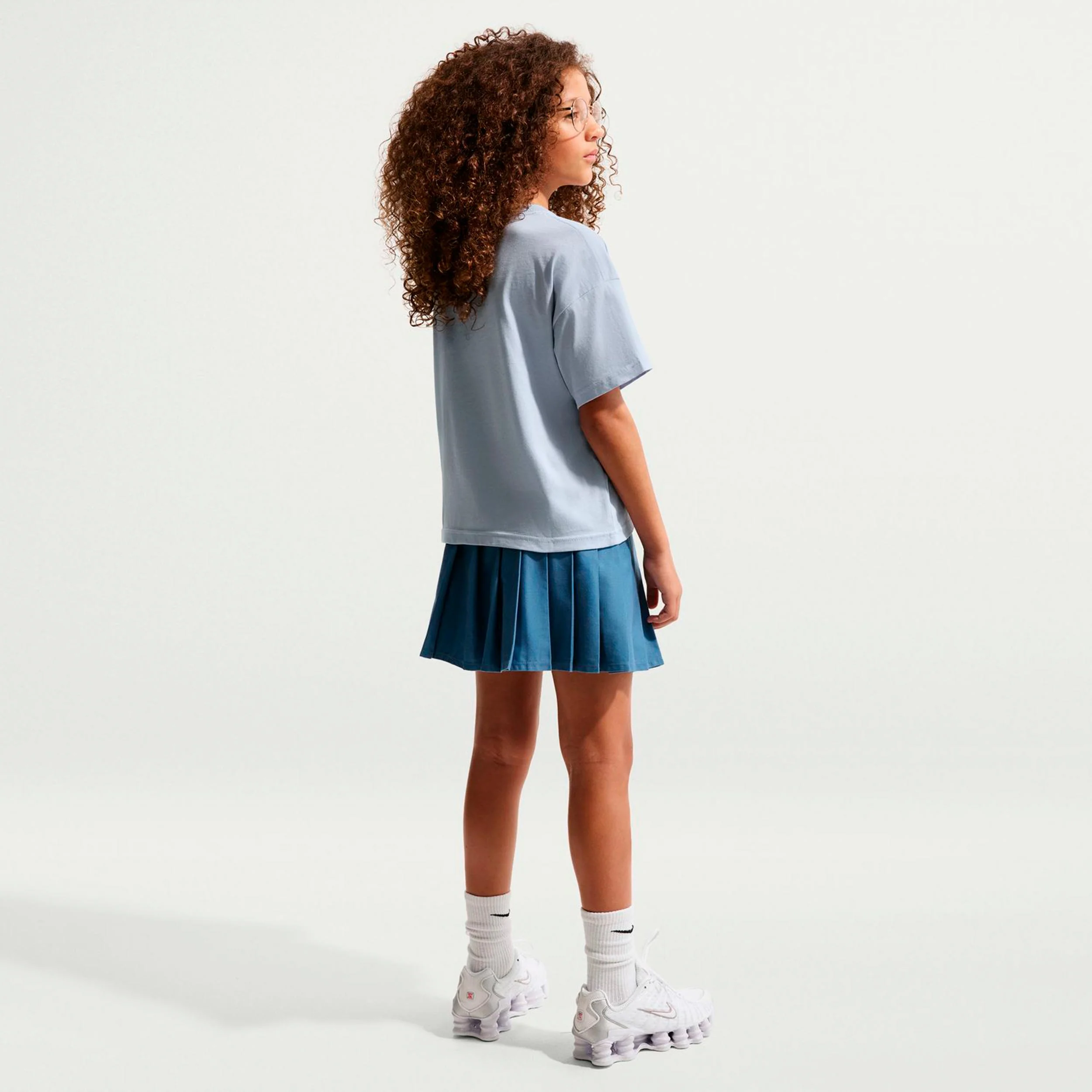 Boxy Essential Camiseta de manga corta Niños-azul-gris, blanco - Image 3
