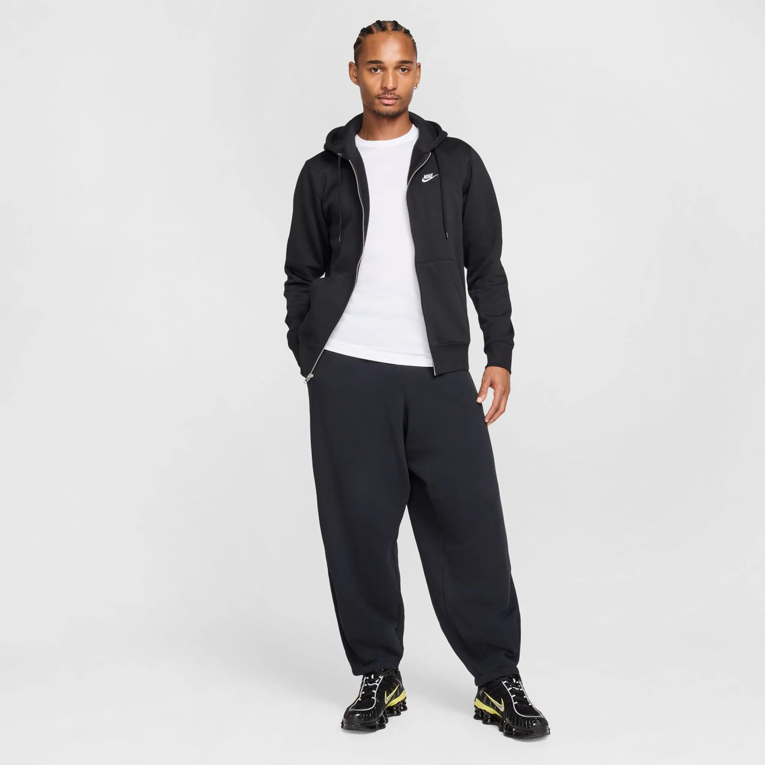 Club Bb Full-Zip Sudadera Con Cremallera Hombres-Negro - Image 6