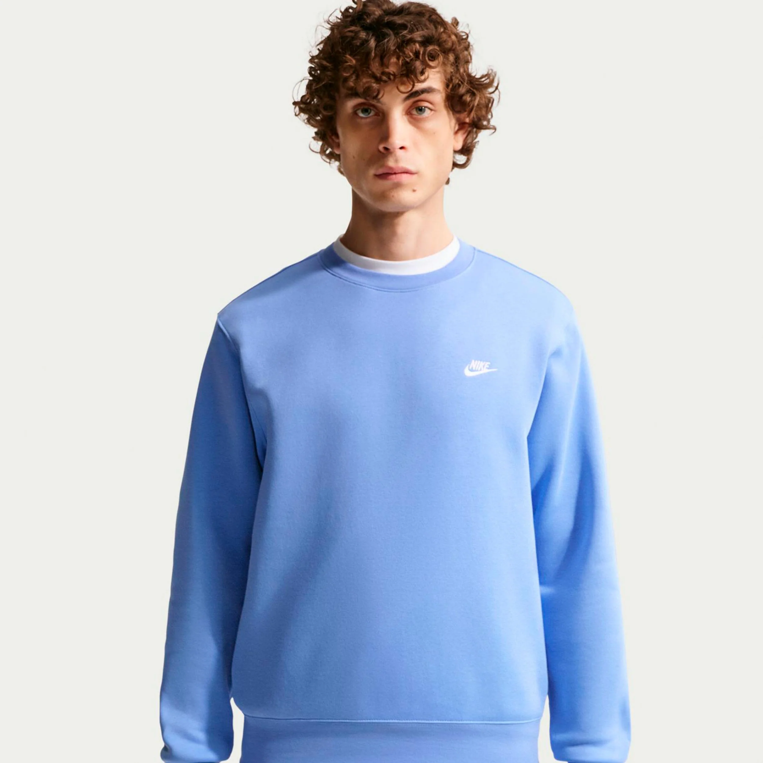 Club Crew Sudadera Hombres-azul claro