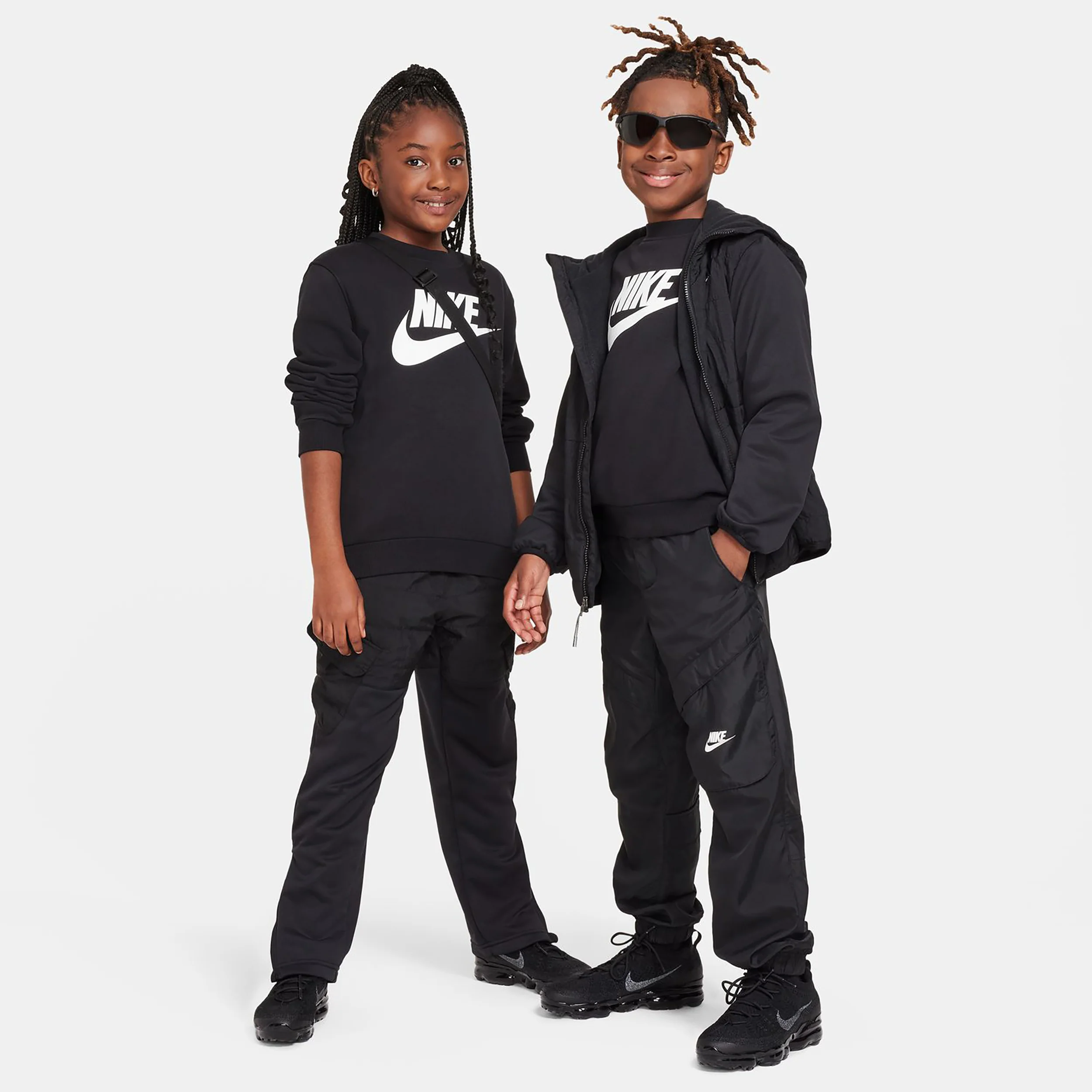 Club Fleece Crew Sudadera Niños-negro - Image 4