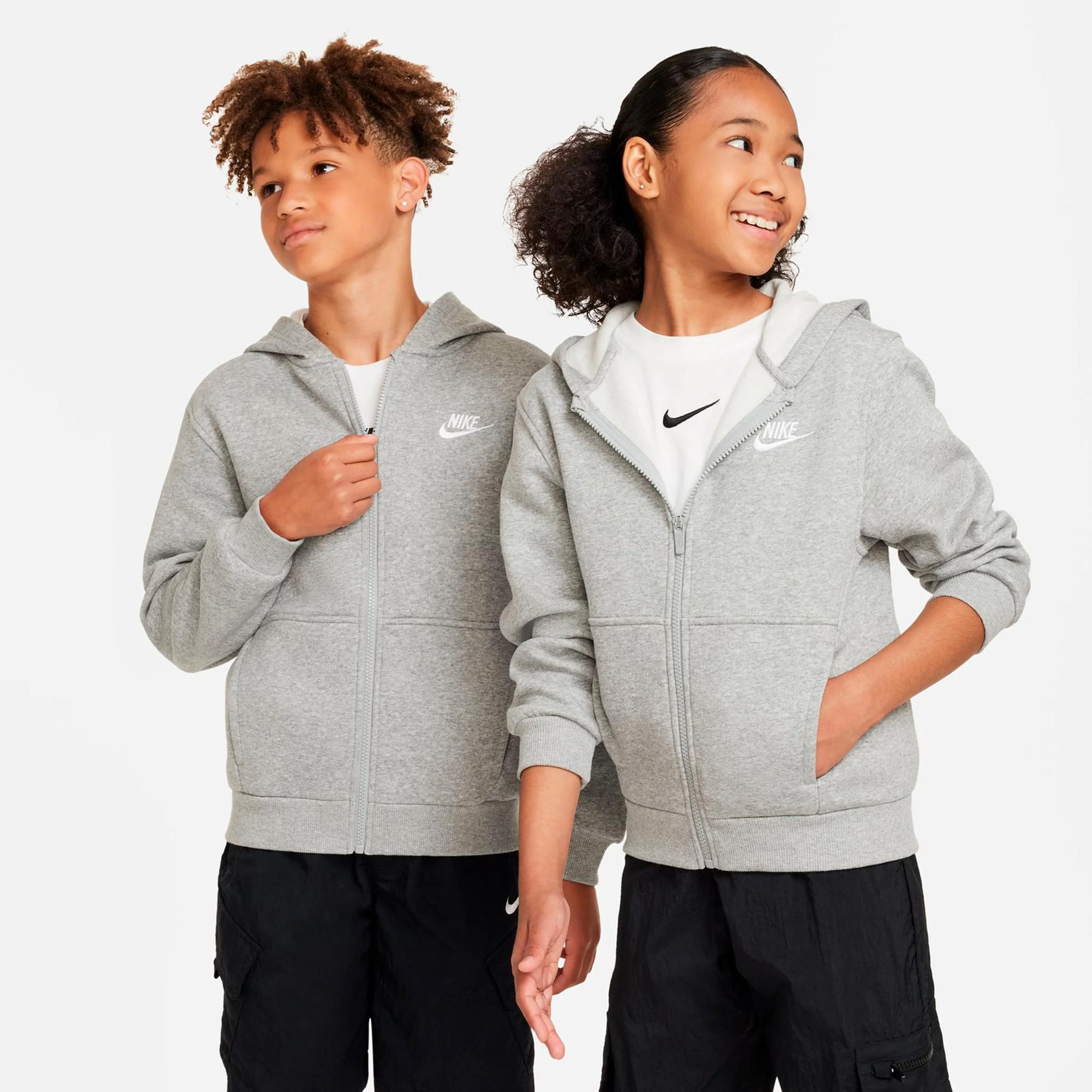 Club Fleece Full-Zip Sudadera con cremallera Niños - gris - Image 5