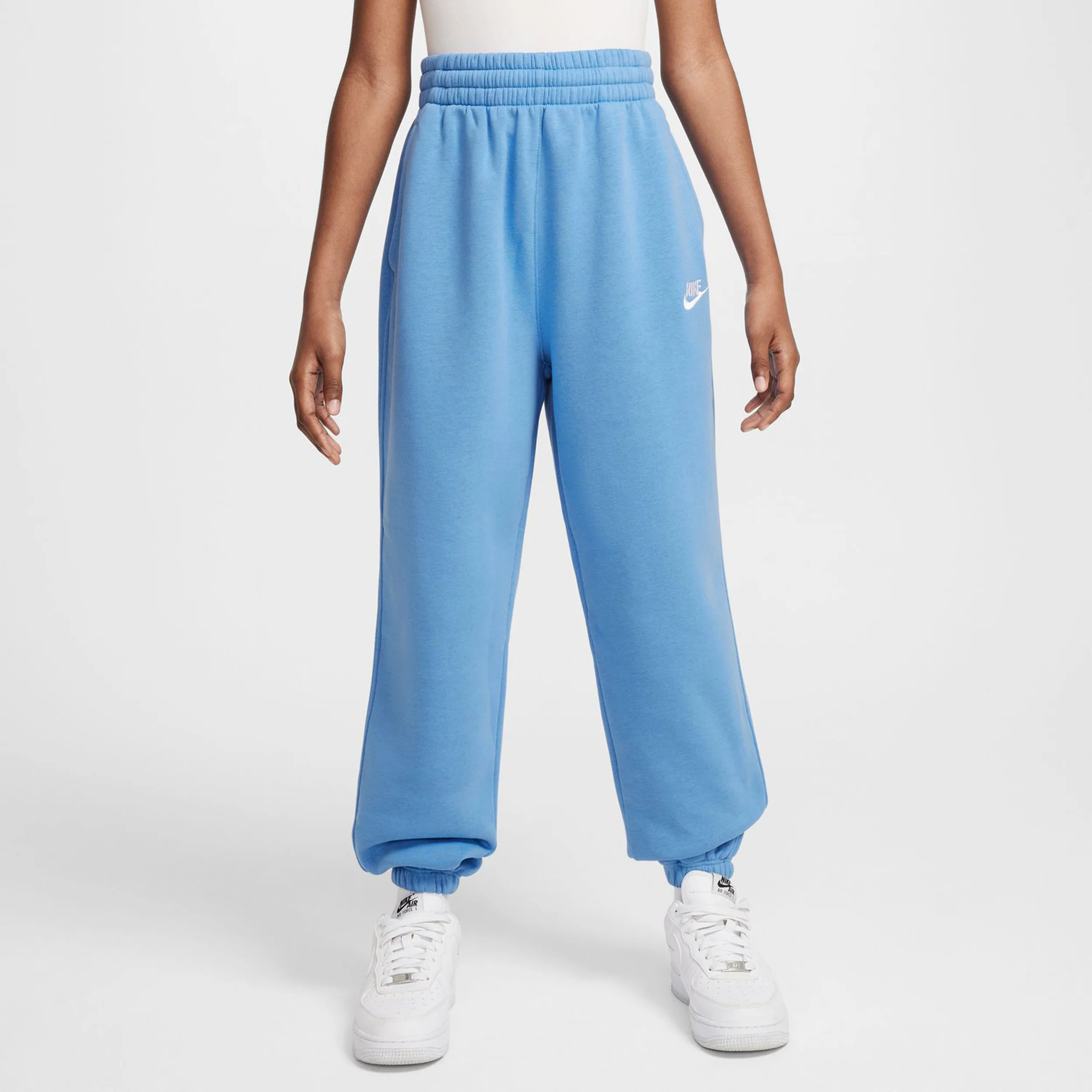 Club Fleece Loose Pantalón De Entrenamiento Chicas-Azul,Azul - Image 5