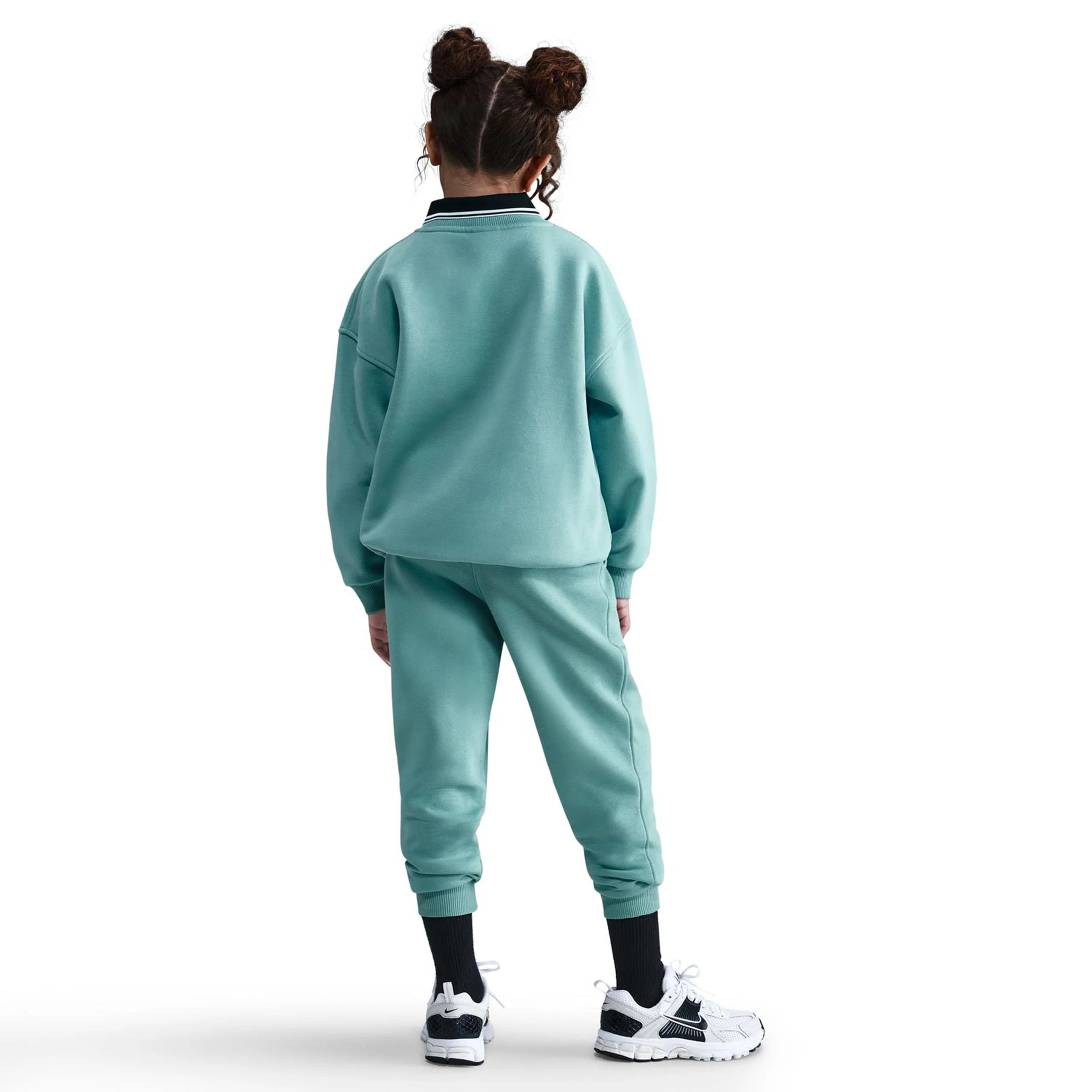 Club Fleece Oversized Crew Sudadera Chicas-Salvia - Image 3