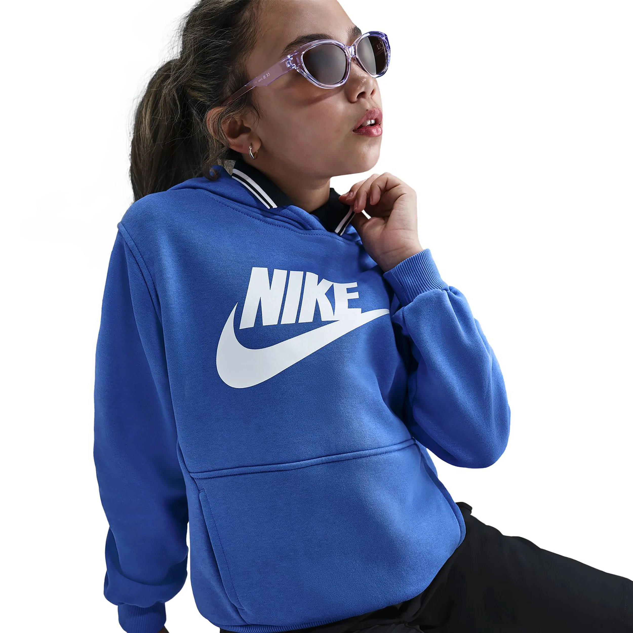 Club Fleece Sudadera Con Capucha Niños-Azul - Image 4