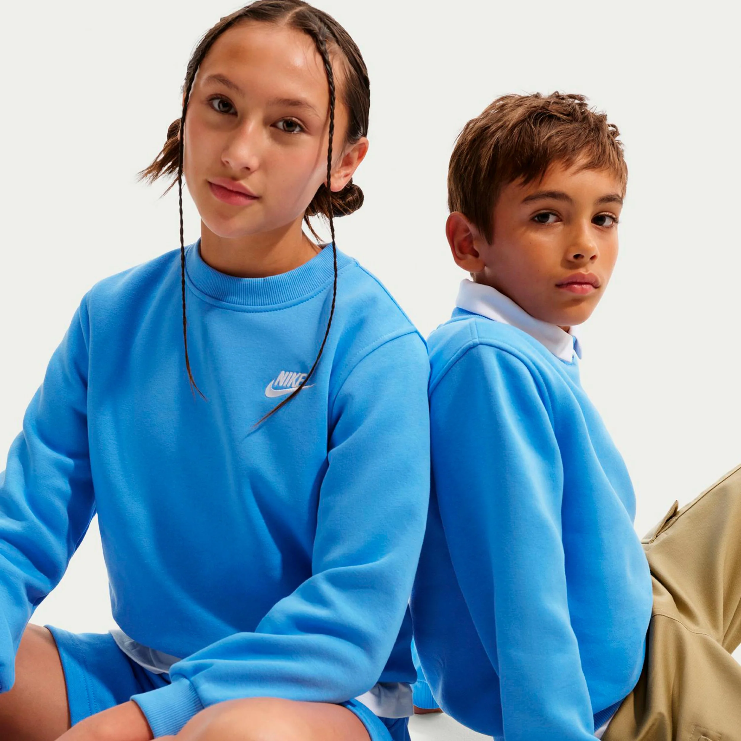 Club Fleece Sudadera Niños-azul claro - Image 8