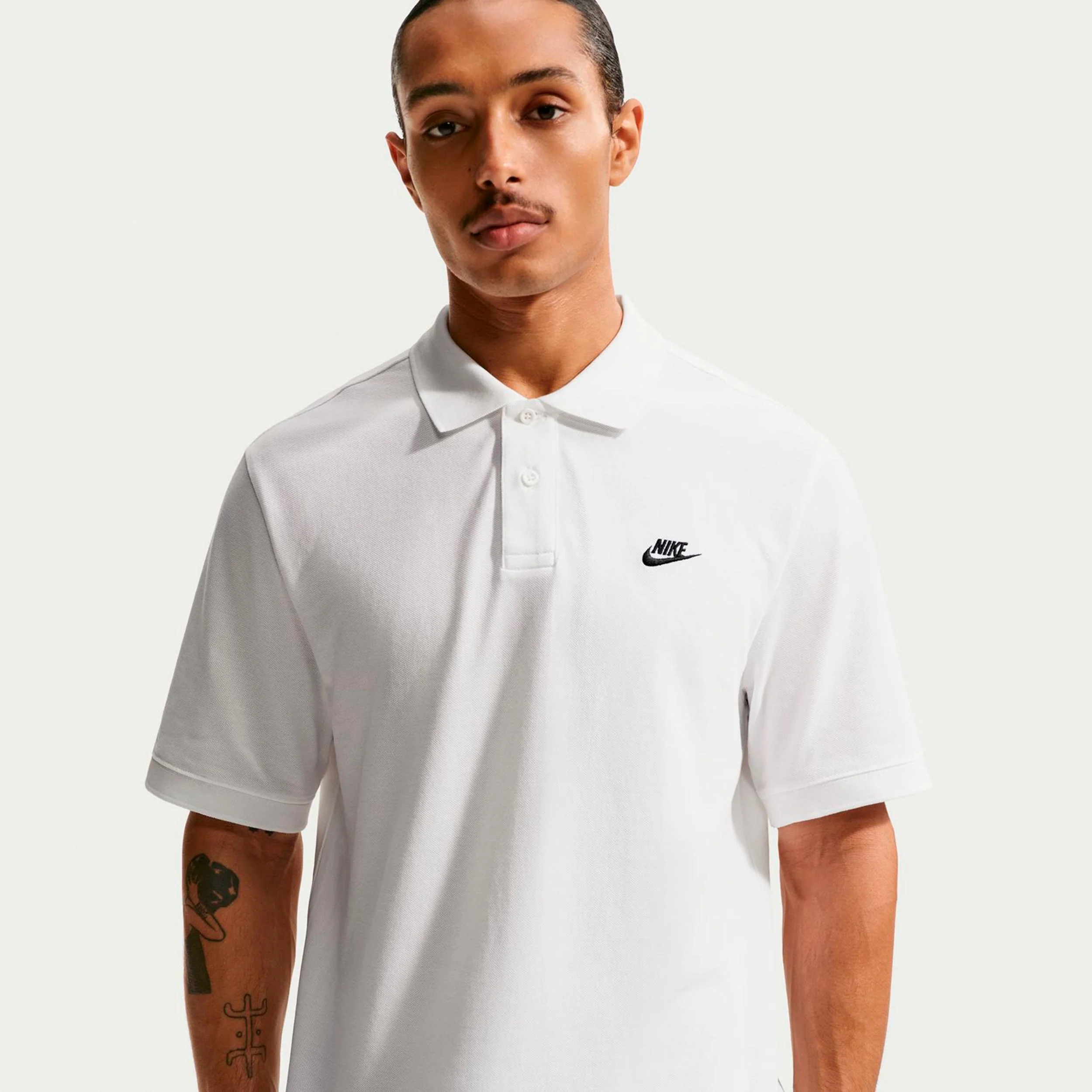 Club Pique Polo Hombres - blanco, negro