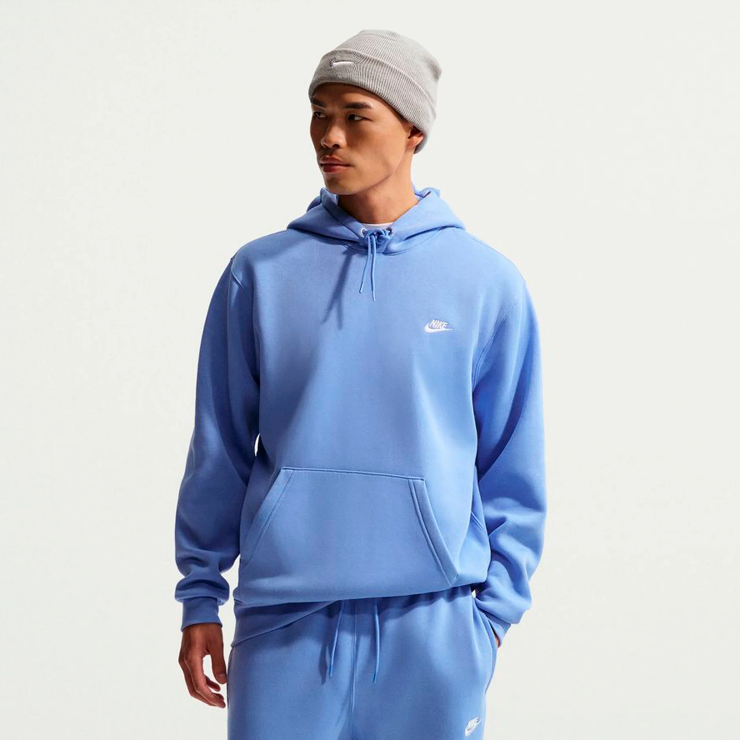 Club Sudadera con capucha Hombres-azul claro