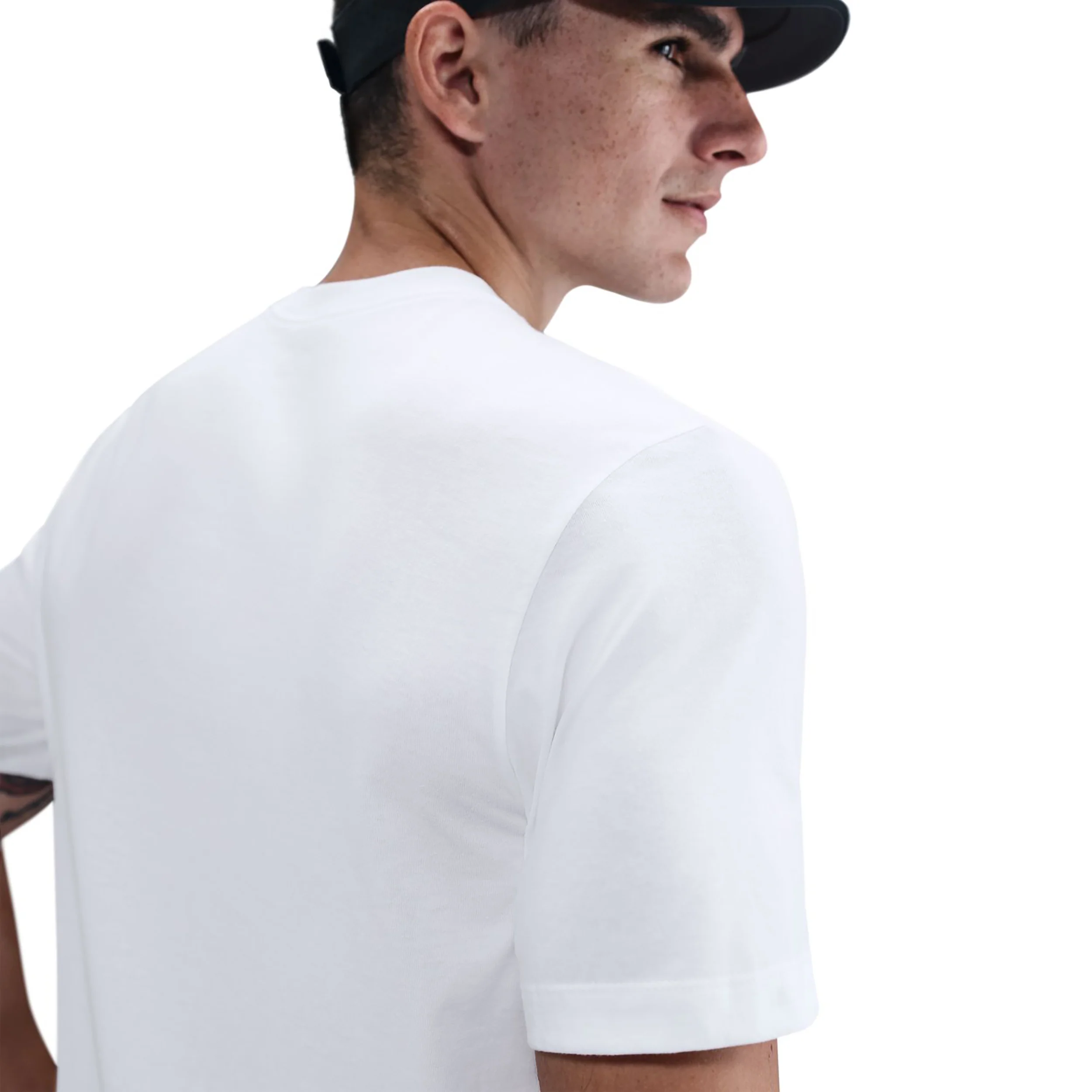 Court Camiseta De Manga Corta Hombres-Blanco,Multicolor - Image 4