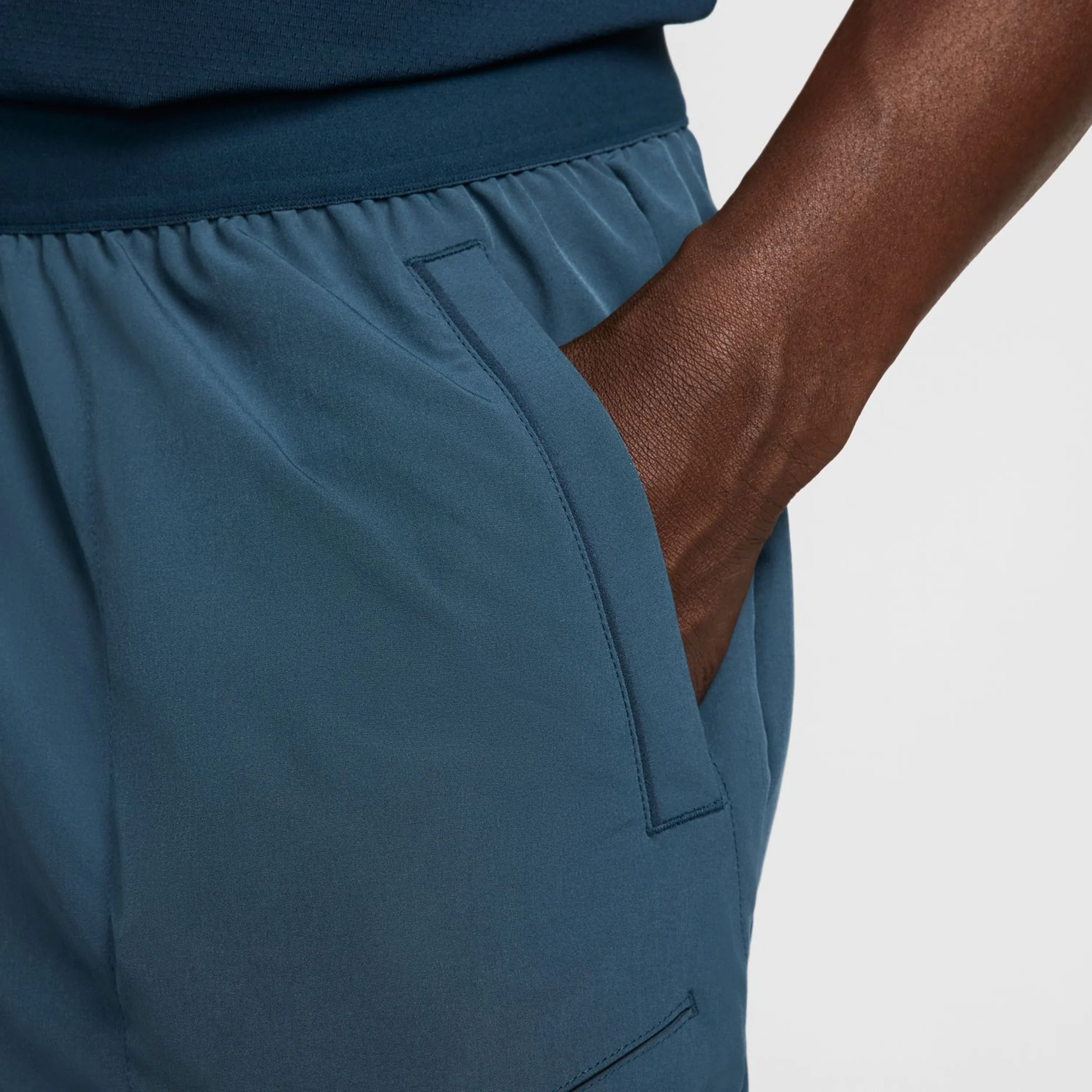 Court Dri-Fit Advantage 6in Shorts Hombres-Azul Oscuro,Blanco - Image 8