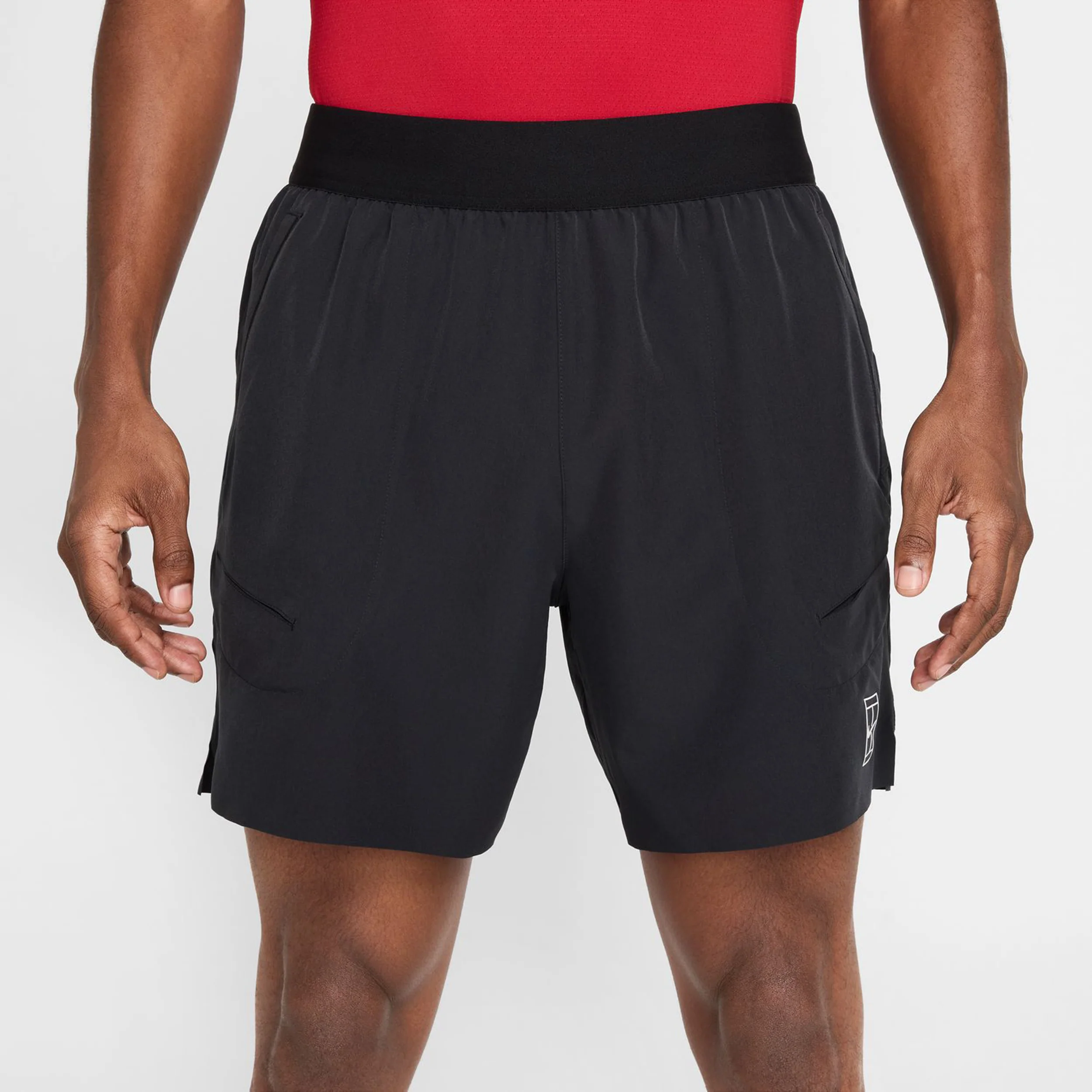 Court Dri-Fit Advantage 6in Shorts Hombres-Negro,Blanco - Image 7