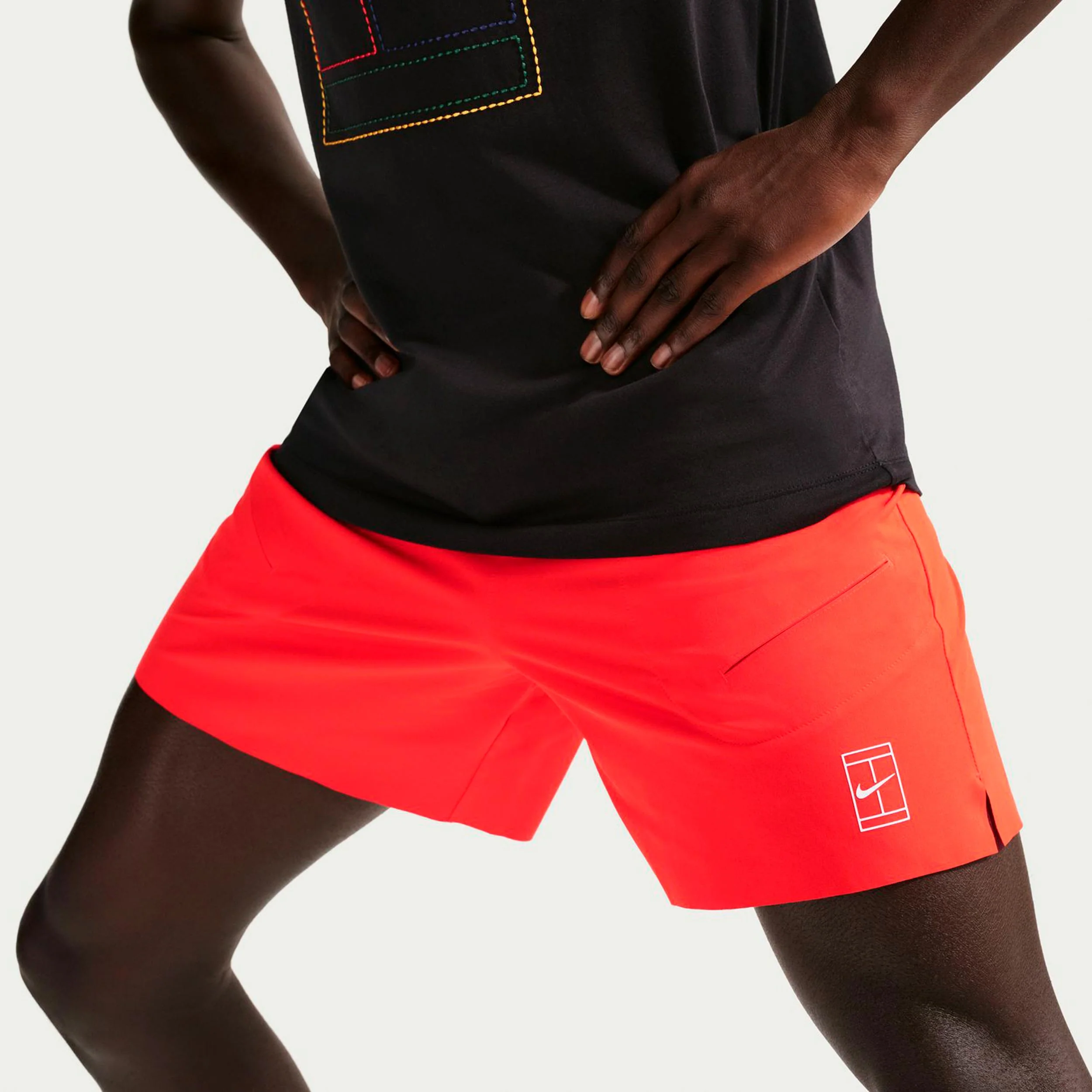 Court Dri-FIT Advantage 6in Shorts Hombres-rojo - Image 5