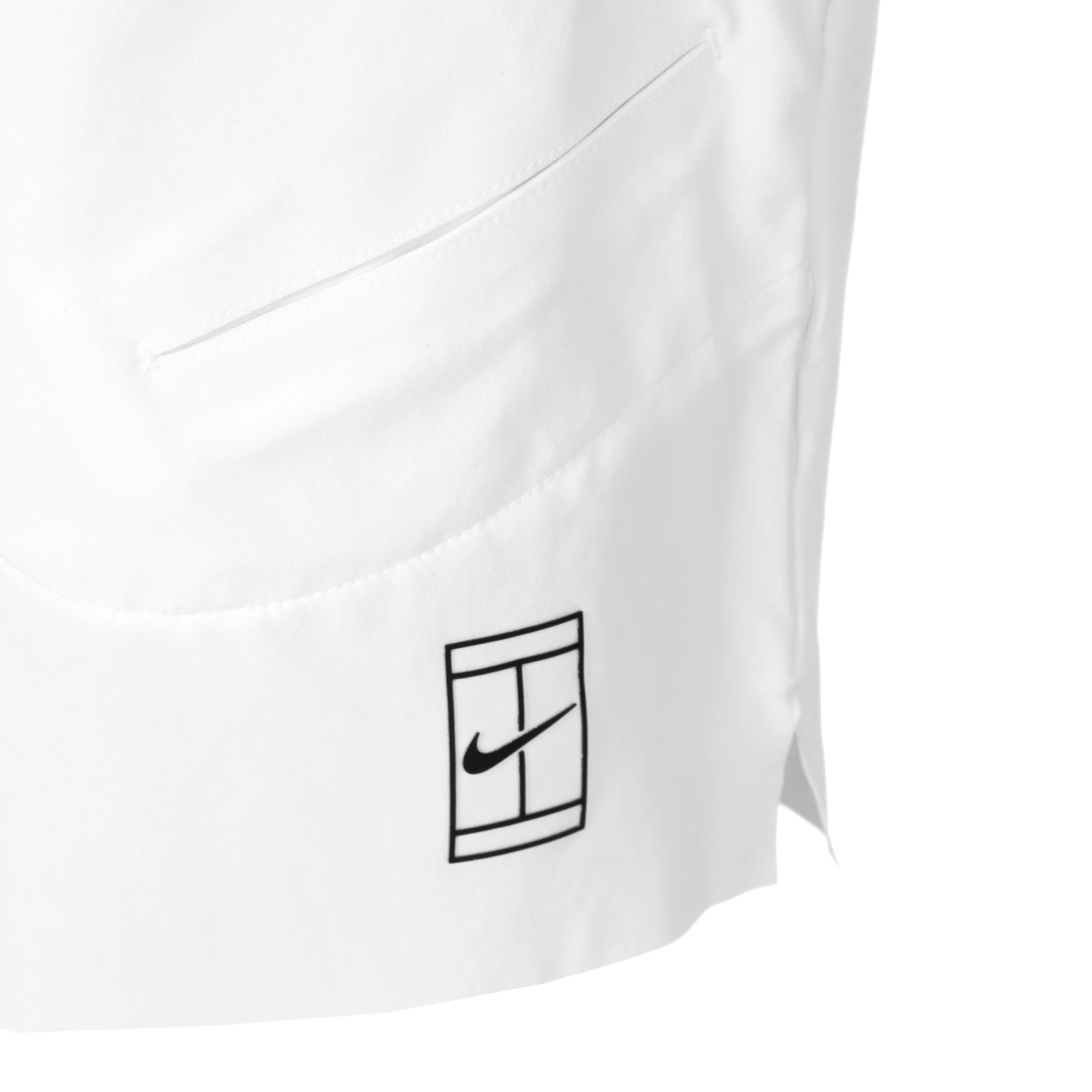Court Dri-Fit Advantage 8in Shorts Hombres-Blanco,Negro - Image 3