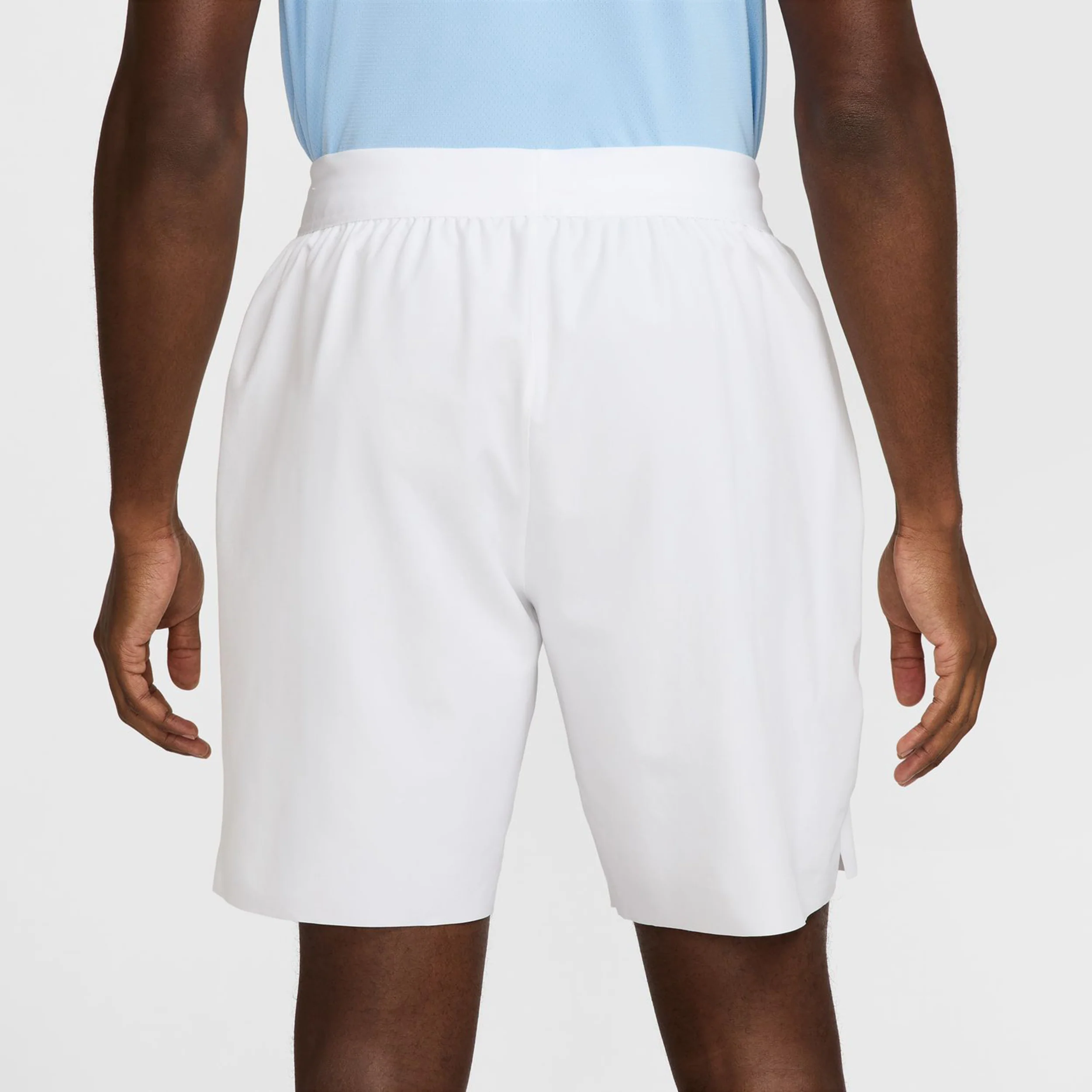 Court Dri-Fit Advantage 8in Shorts Hombres-Blanco,Negro - Image 5