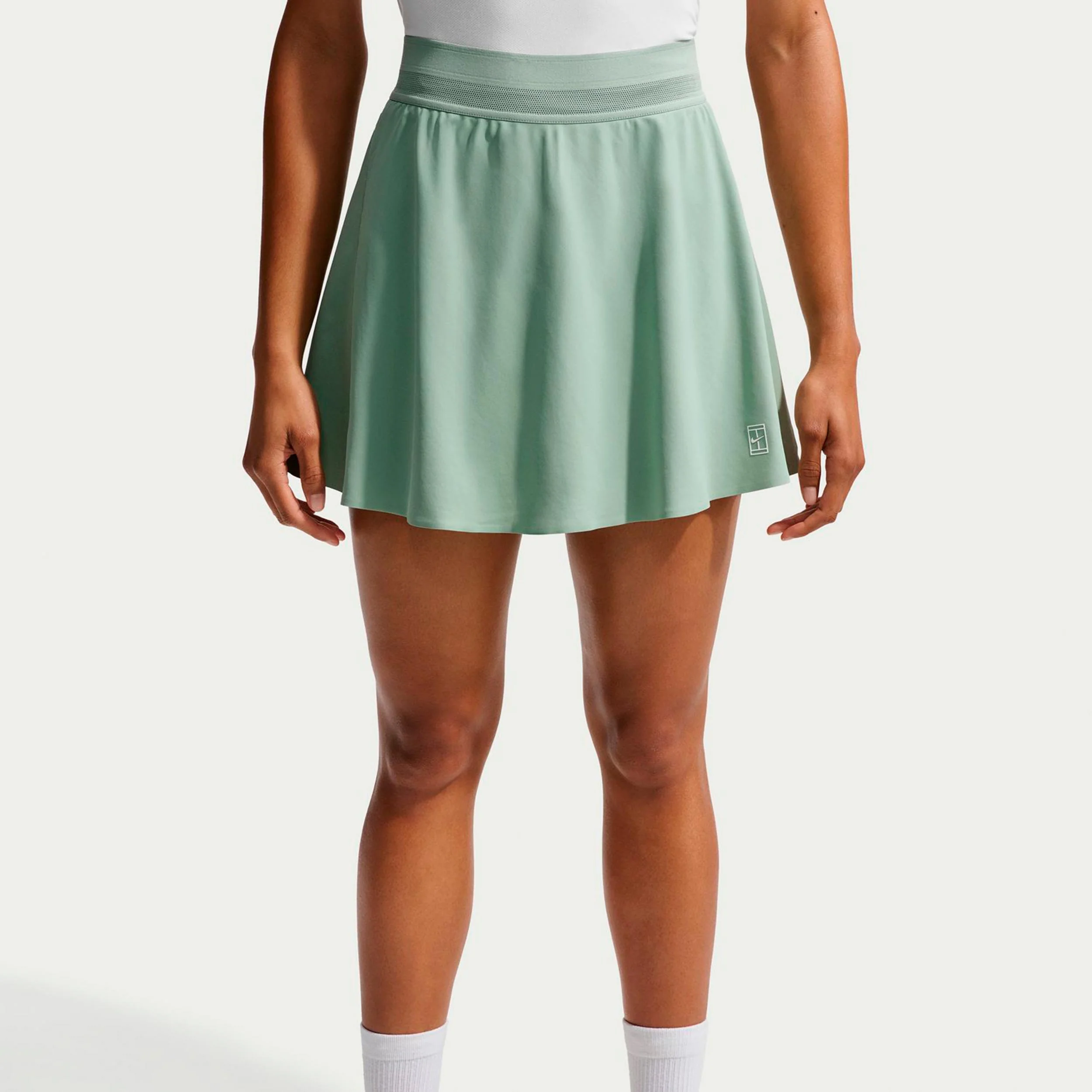 Court Dri-FIT Advantage Ace High Rise Falda Mujeres - blanco rot, blanco