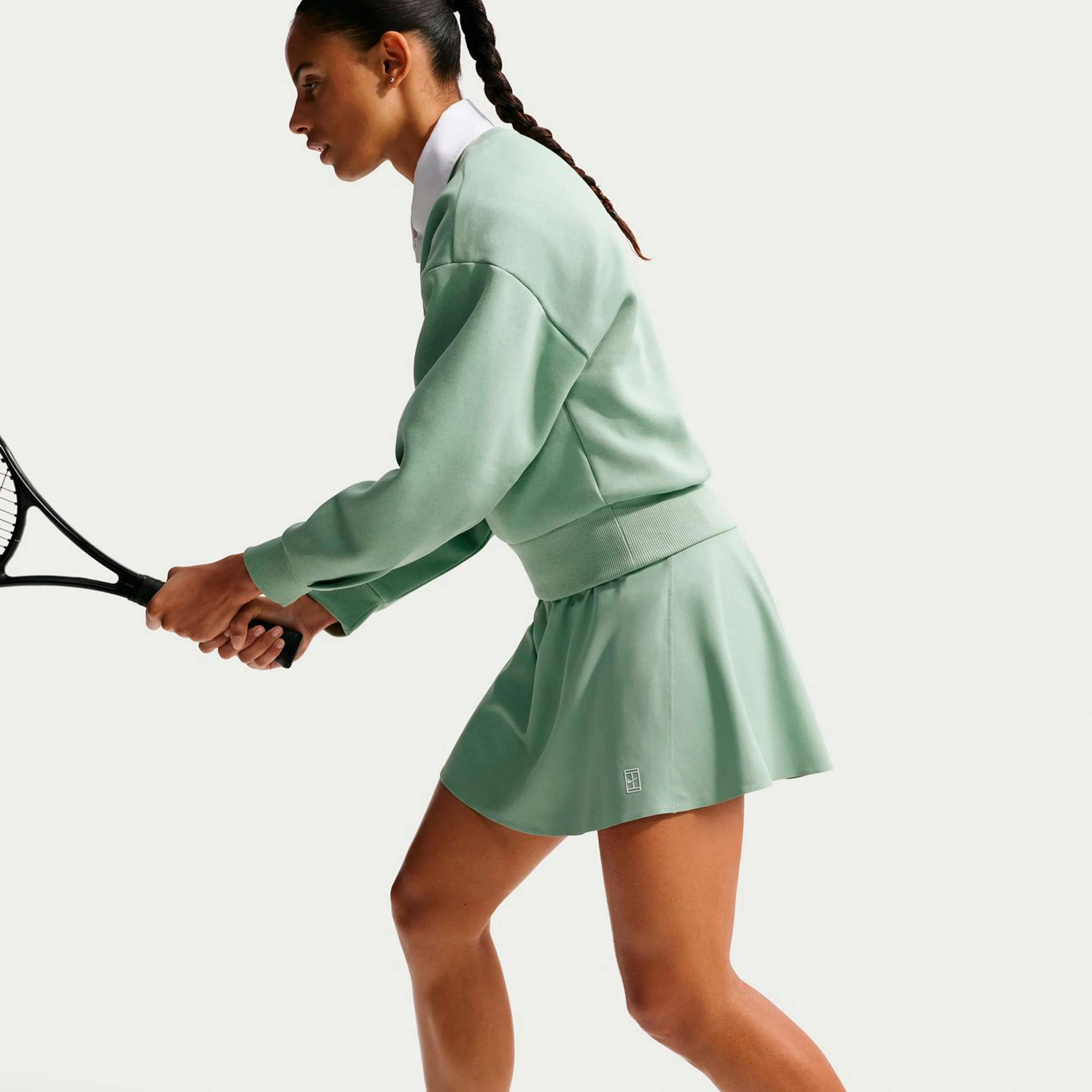 Court Dri-FIT Advantage Ace High Rise Falda Mujeres - blanco rot, blanco - Image 4