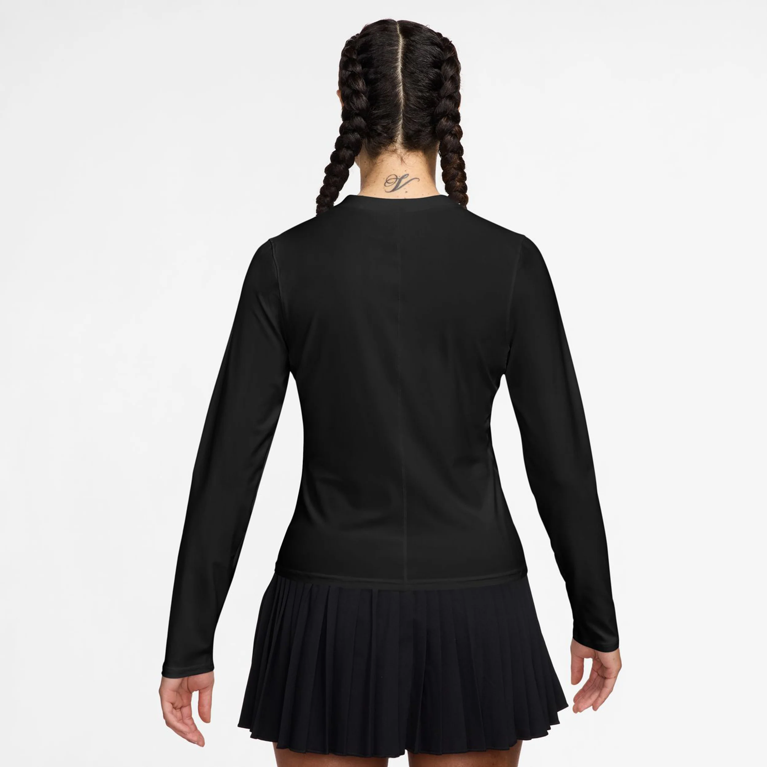 Court Dri-Fit Advantage Camiseta De Manga Larga Mujeres-Negro,Negro - Image 5