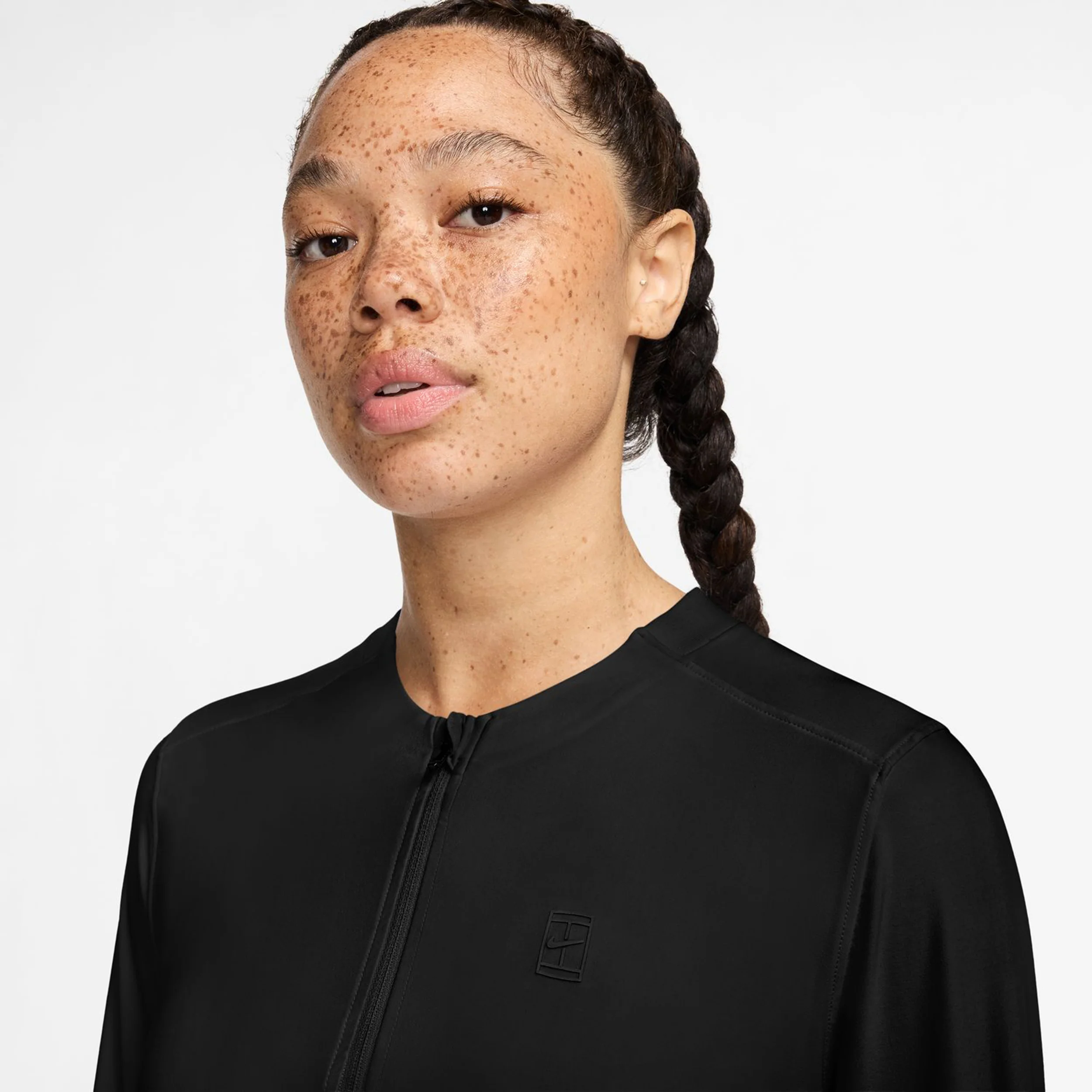 Court Dri-Fit Advantage Camiseta De Manga Larga Mujeres-Negro,Negro - Image 6