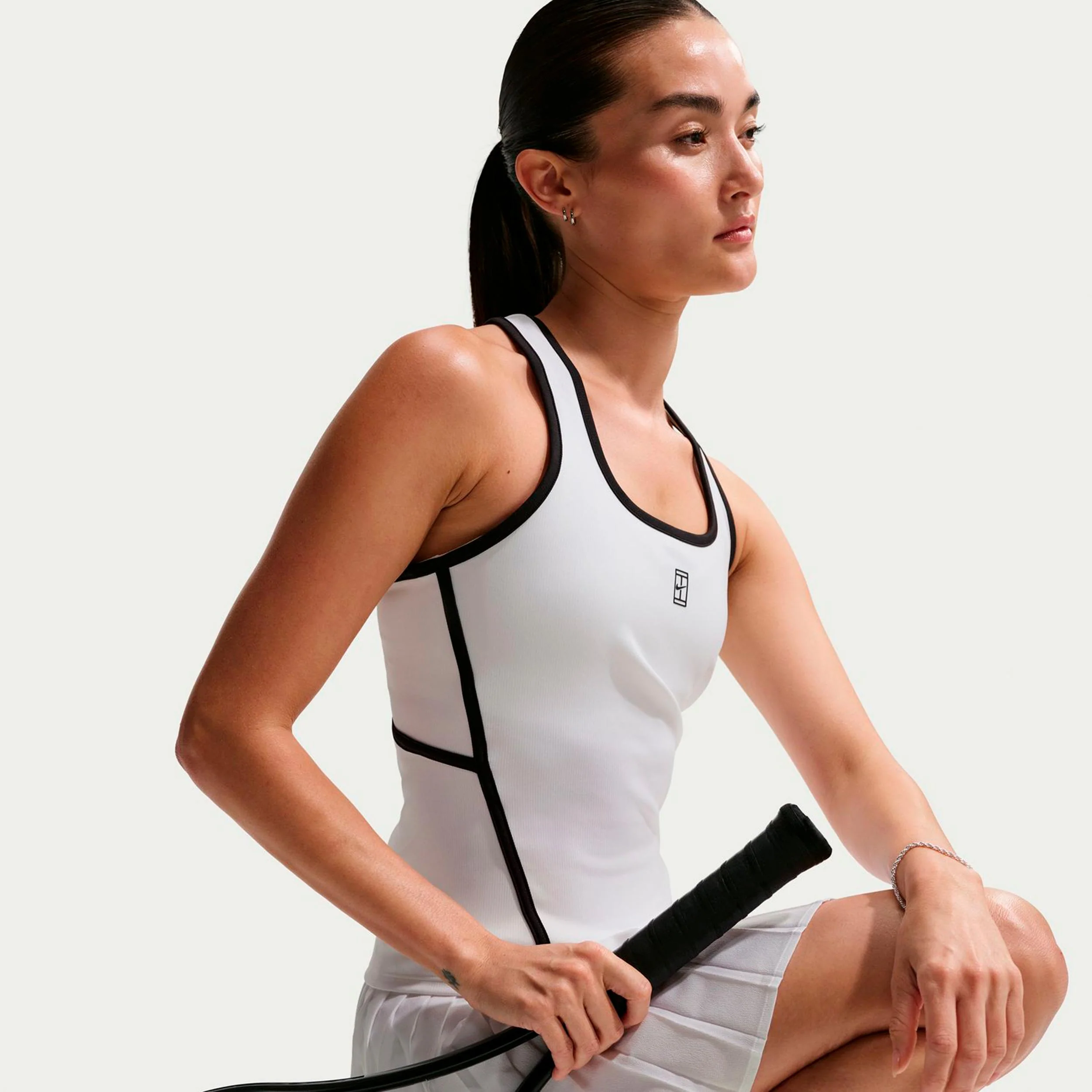 Court Dri-Fit Advantage Camiseta de tirantes Mujeres - blanco, negro - Image 5