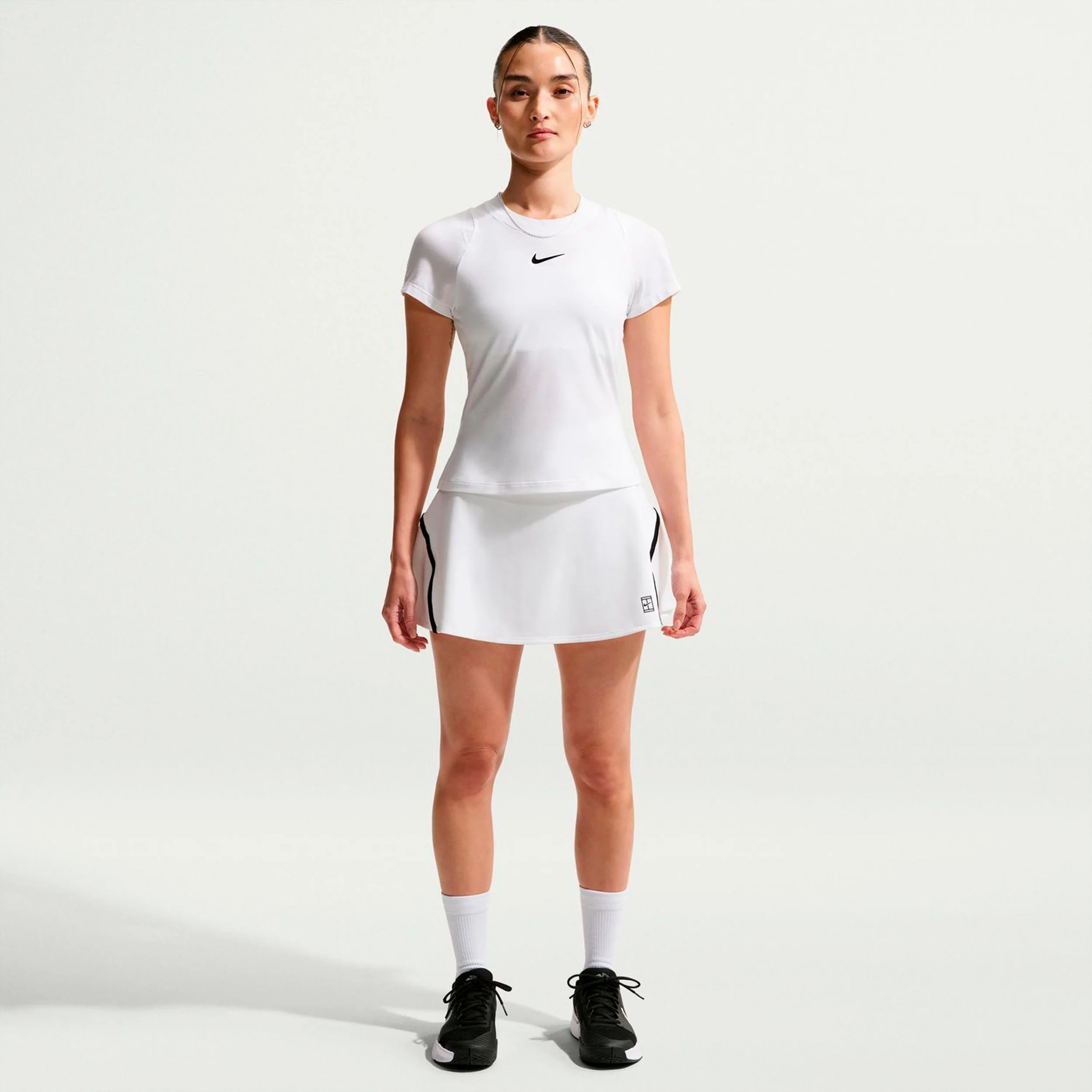 Court Dri-Fit Advantage High Rise Falda Mujeres-blanco - Image 2