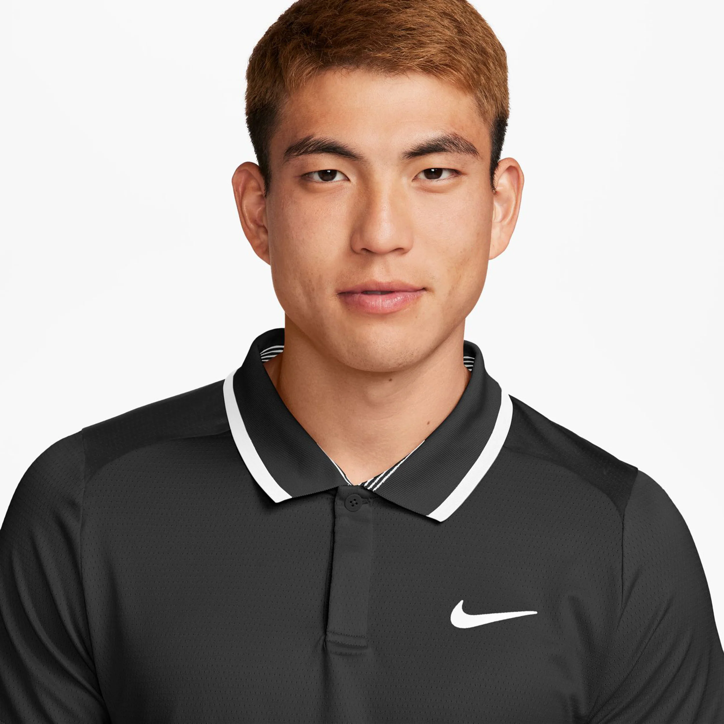 Court Dri-Fit Advantage Polo Hombres-Negro,Blanco - Image 7