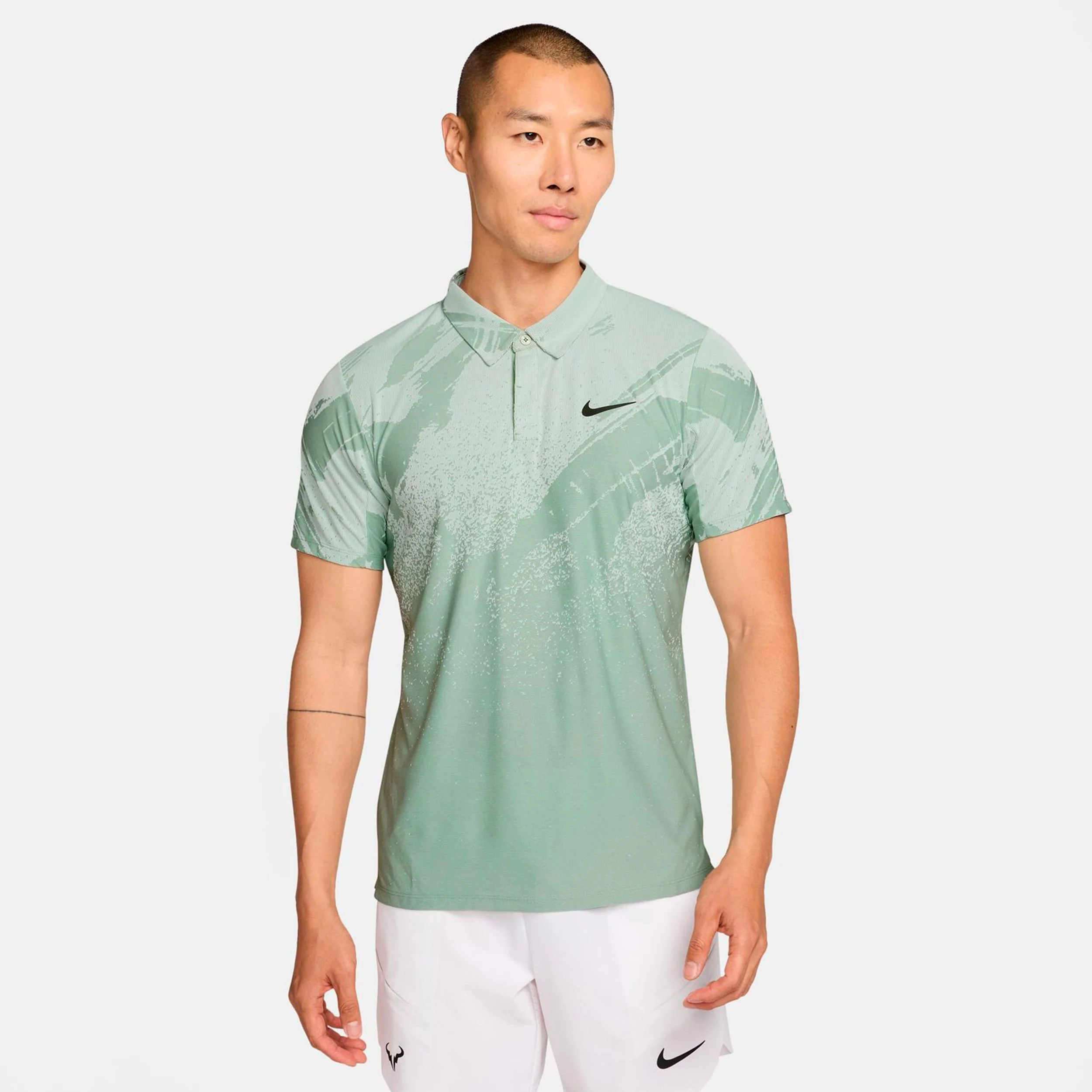 Court Dri-Fit Advantage Slam Polo Hombres - blanco rot, negro - Image 4