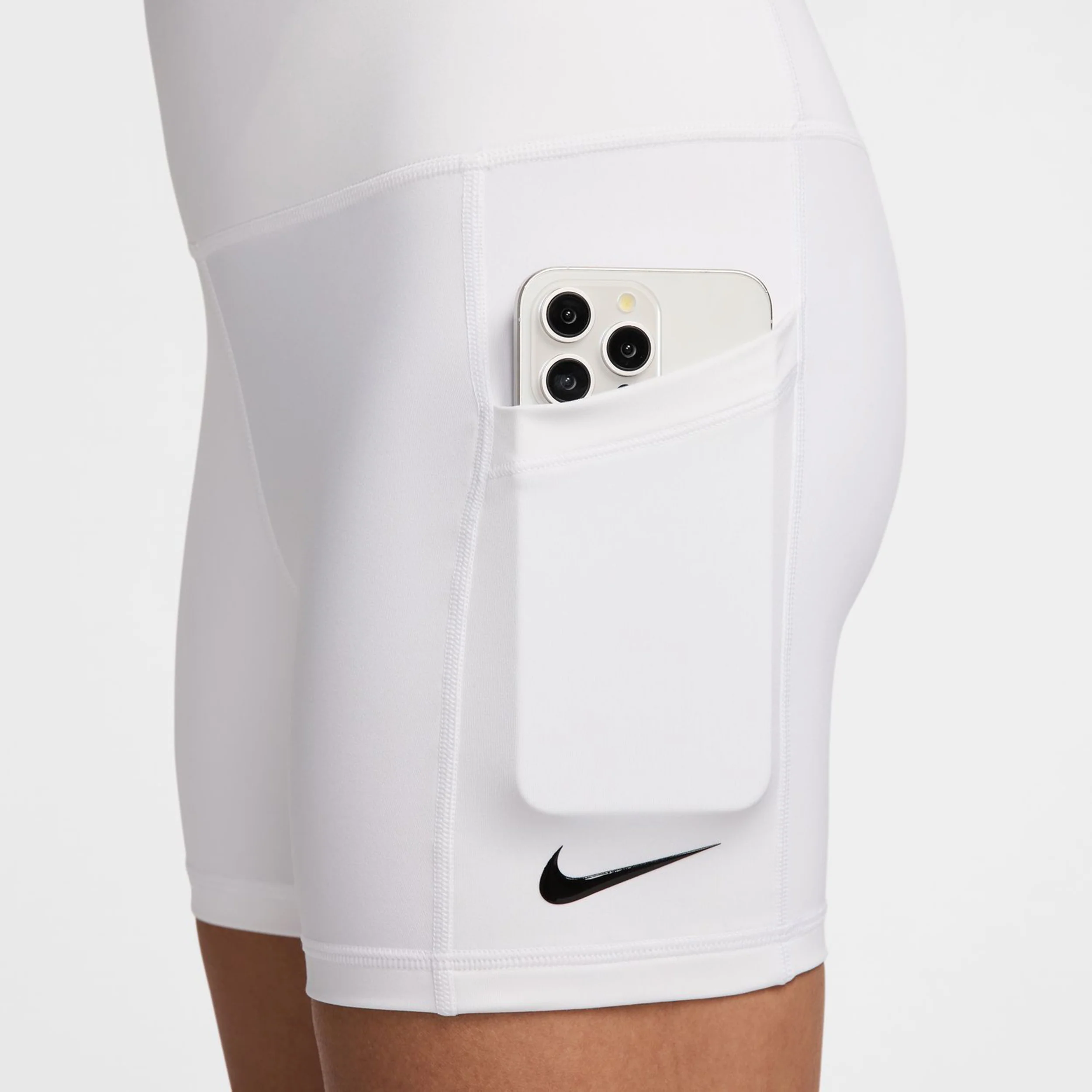 Court Dri-Fit Ball Shorts Con Bolsillo Para Pelota Mujeres-Blanco - Image 7